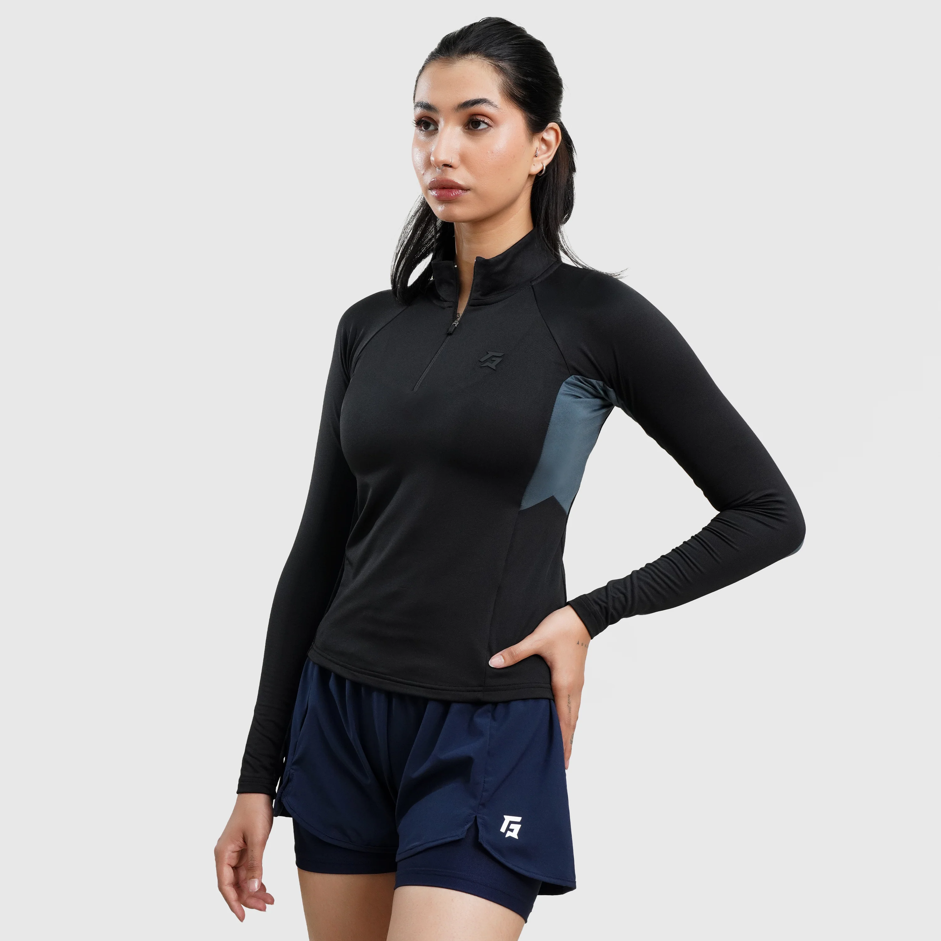 0.2 GA Half Zip Top (Black) - Image 3