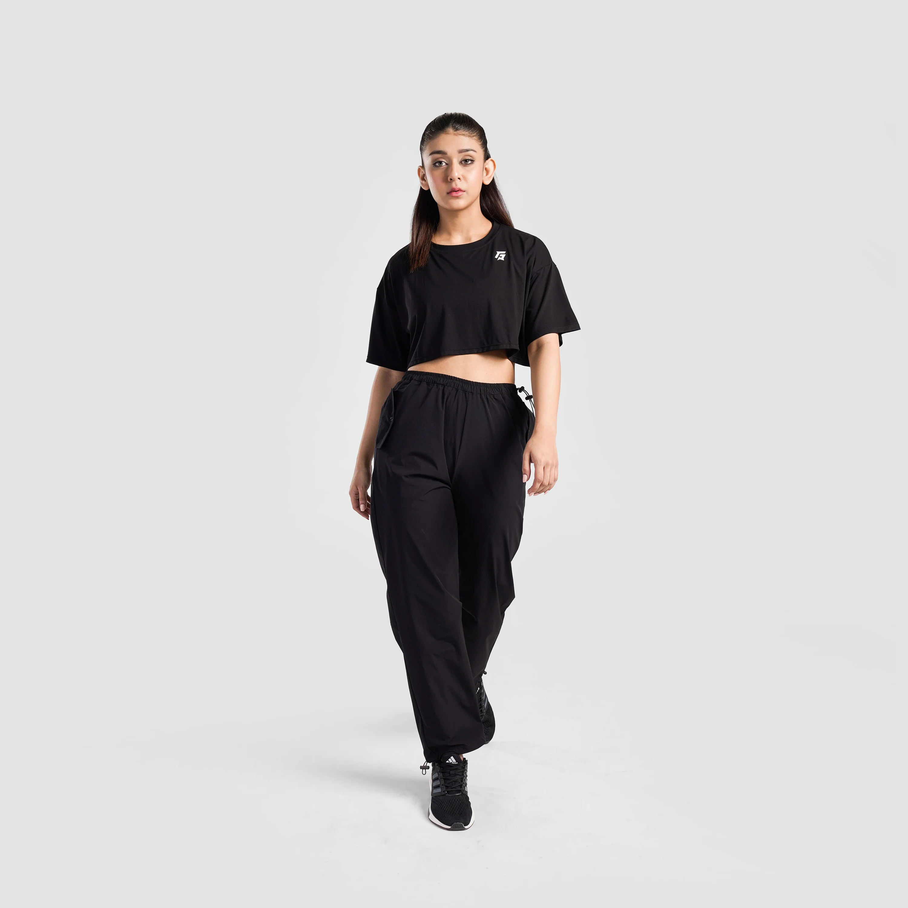 Active Gear Cargo Pants (Black) - Image 4
