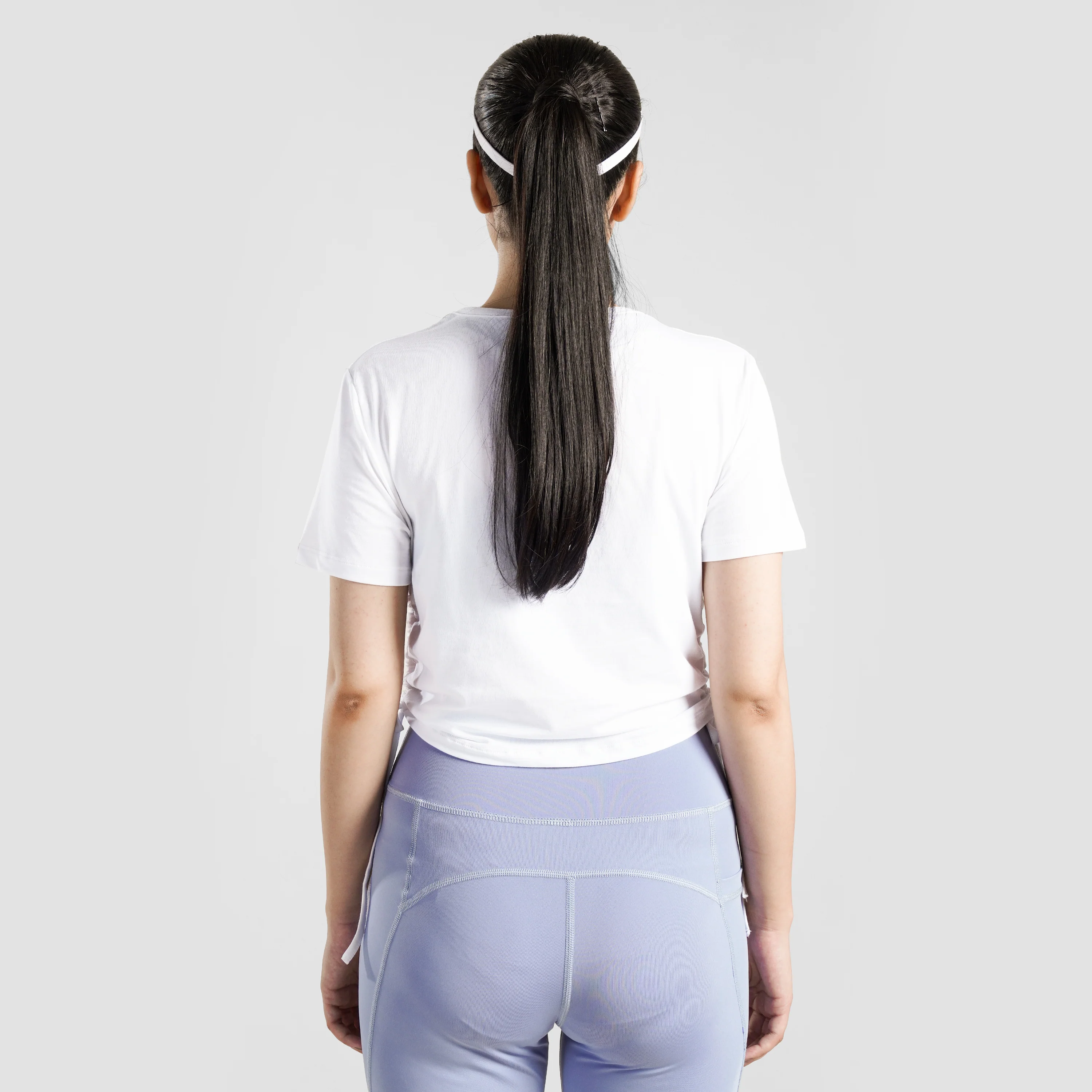 Active Shape Crop Tee (White) - Image 2