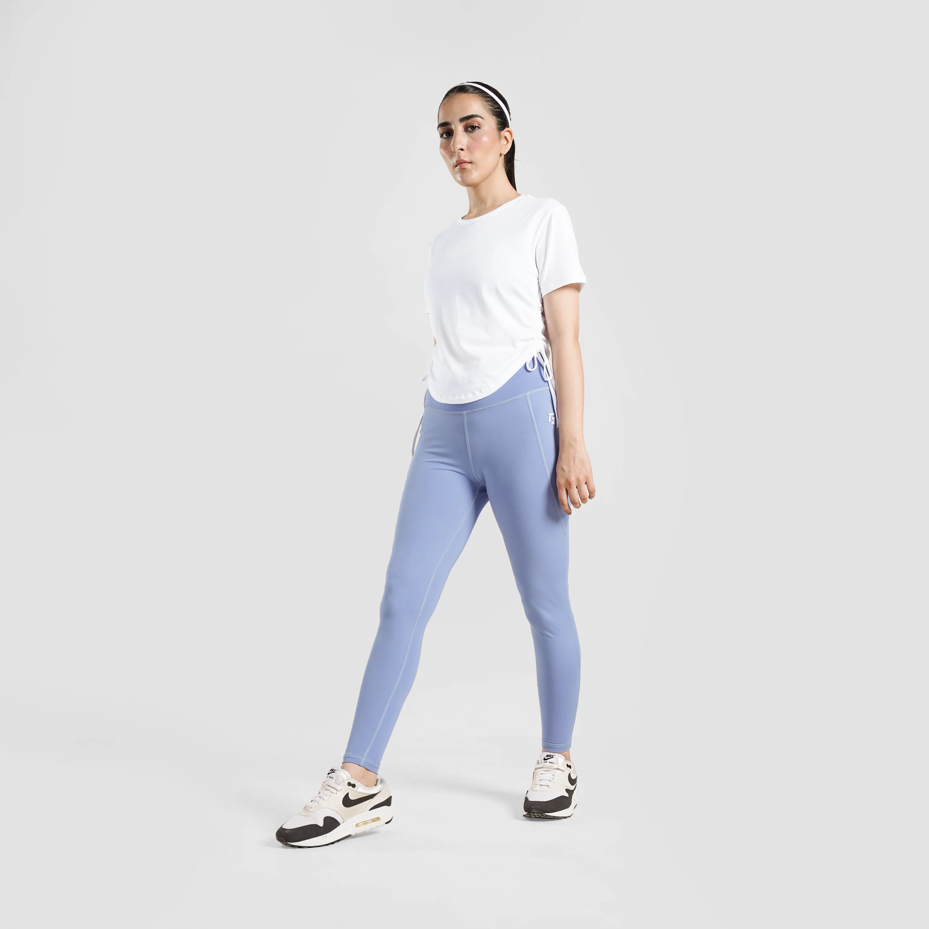 Active Shape Crop Tee (White) - Image 4