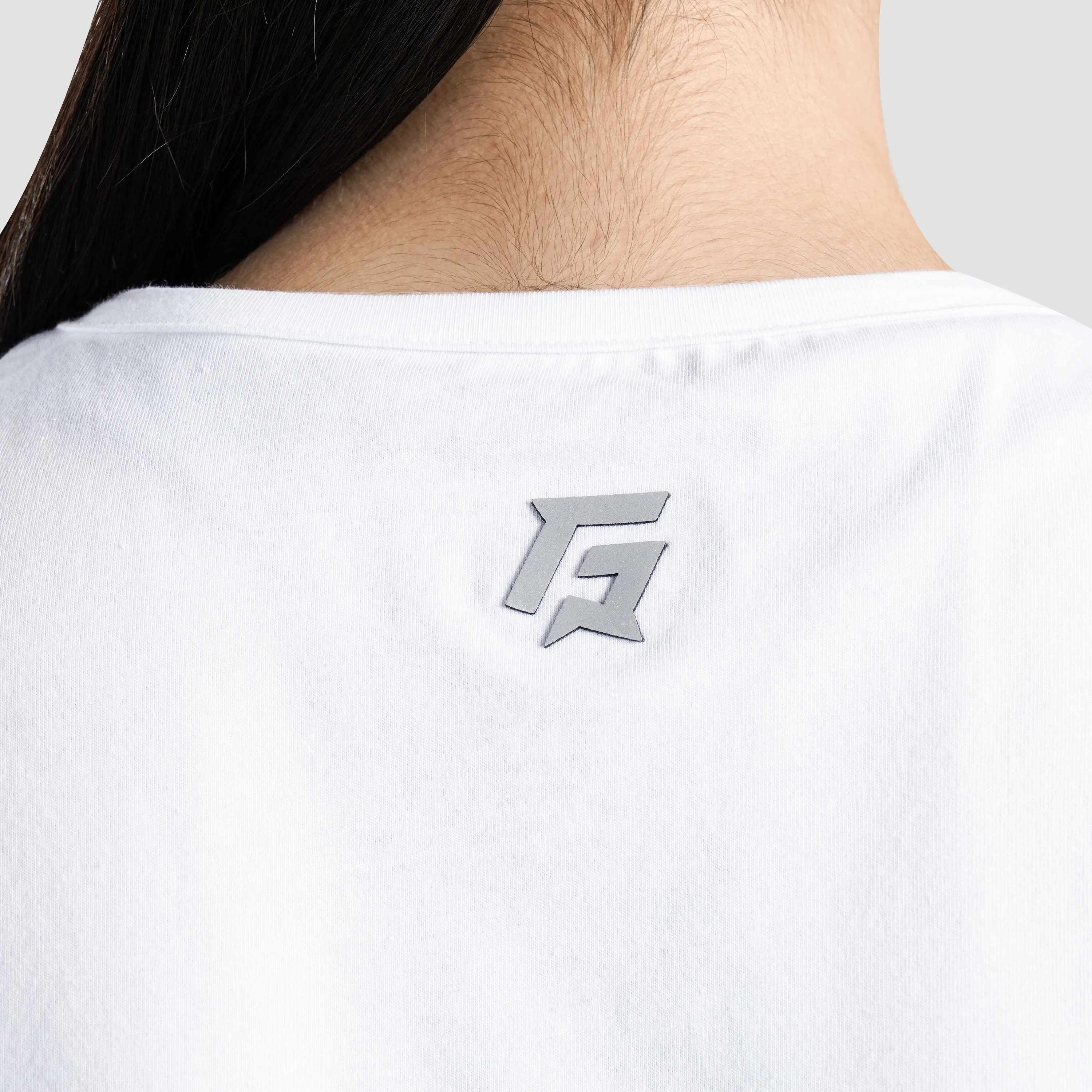 Active Shape Crop Tee (White) - Image 6
