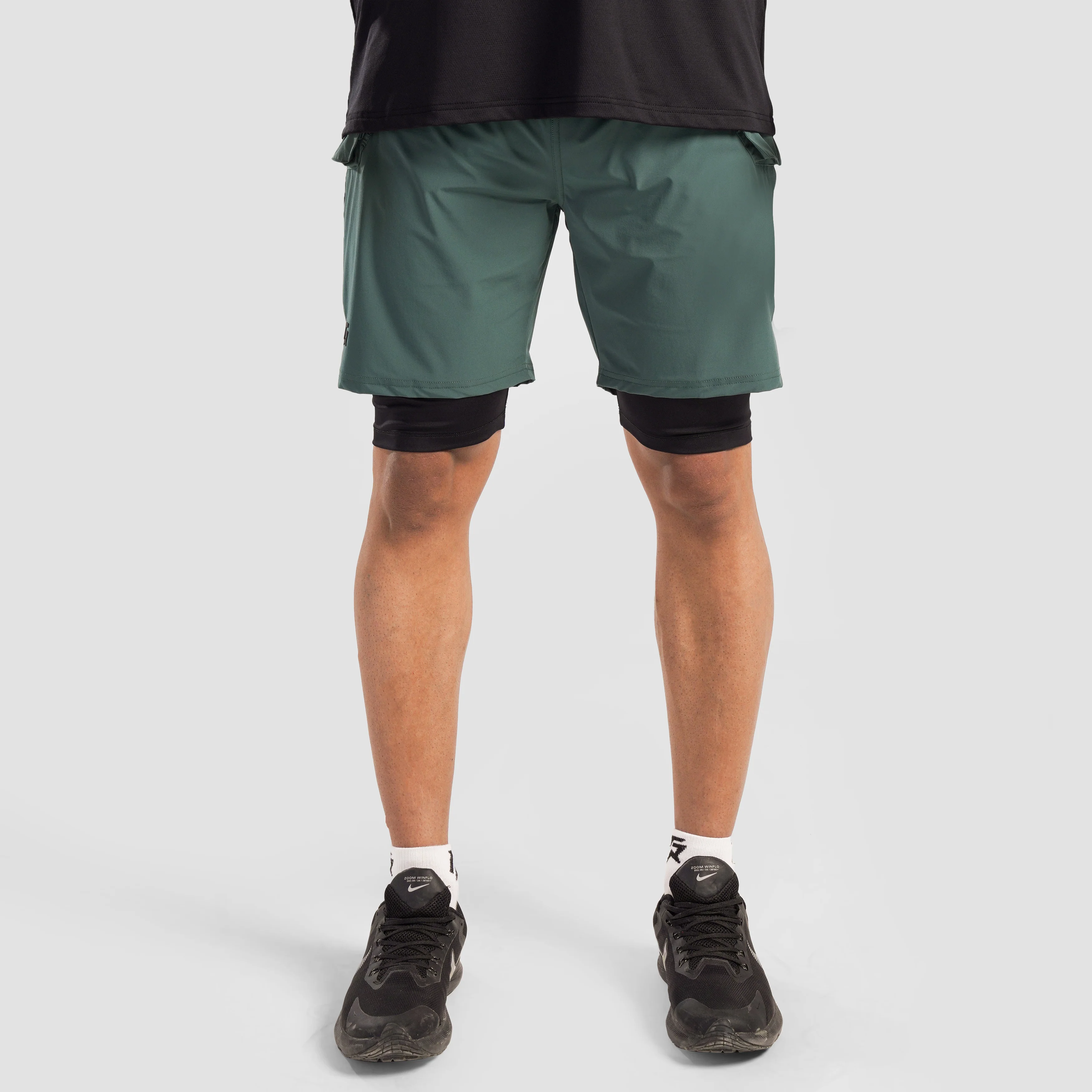 Aero Patch Shorts (Green) - Image 2