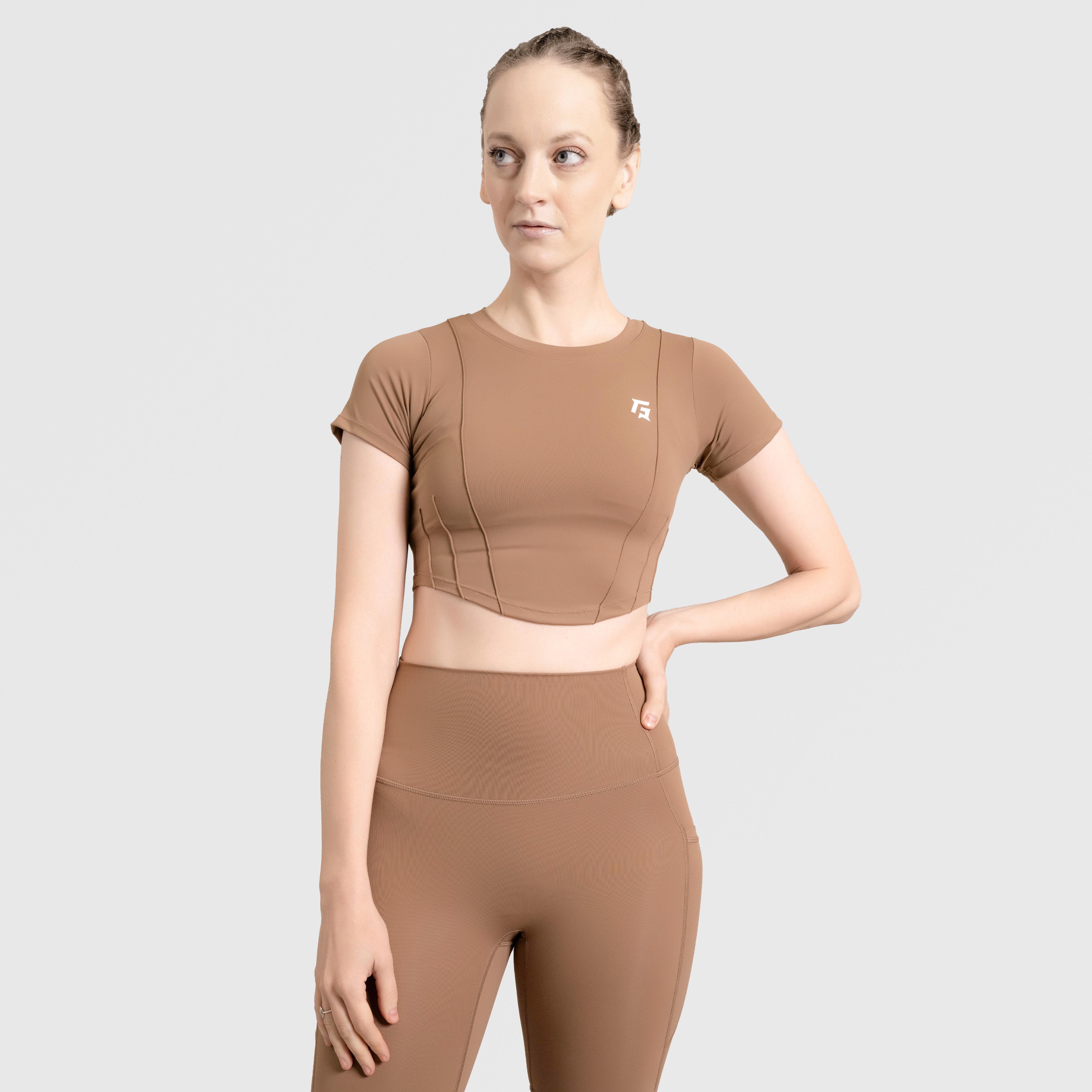 Align Crop Top (Beige)