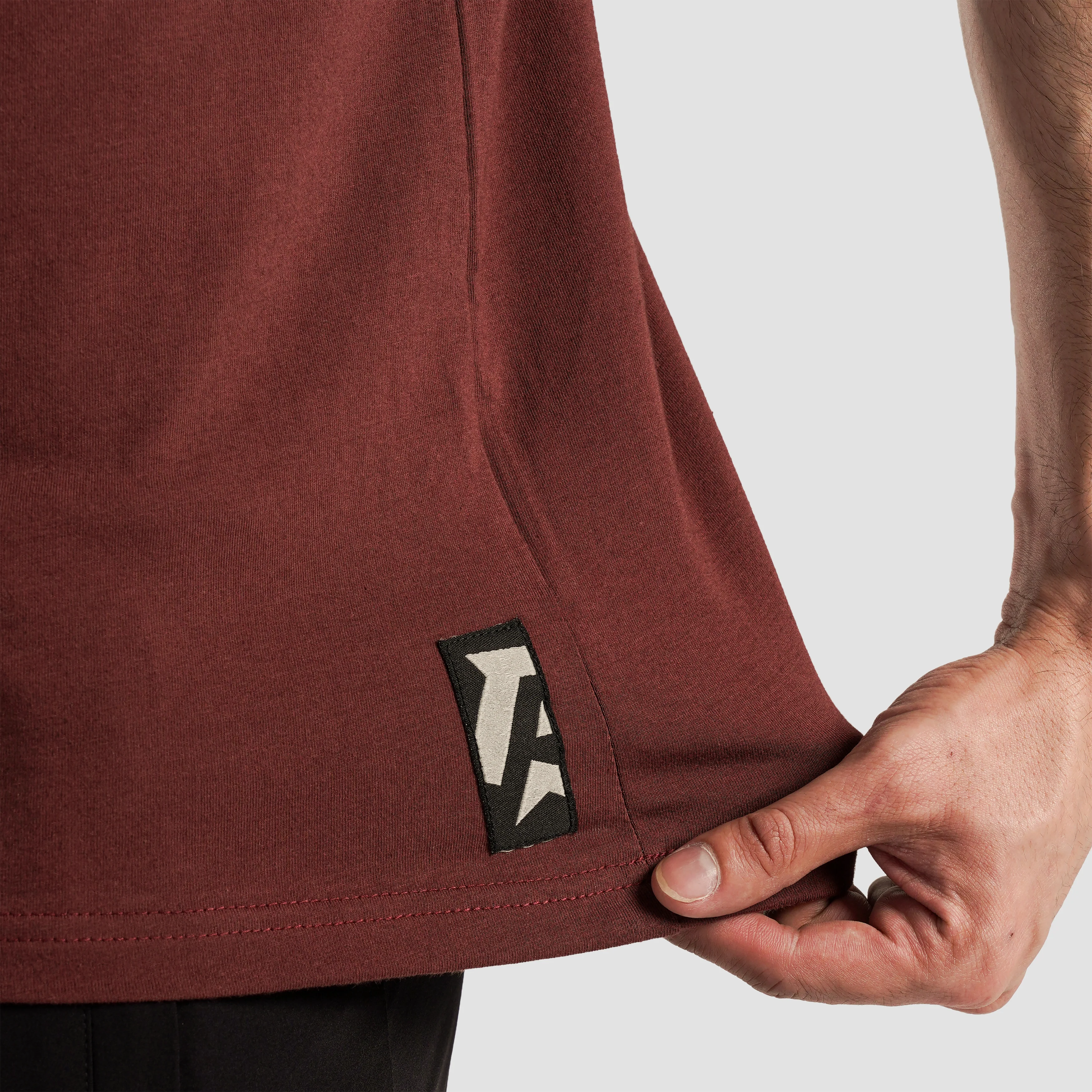 All-Day Wear Tee 2.0 (Burgundy) - Image 5