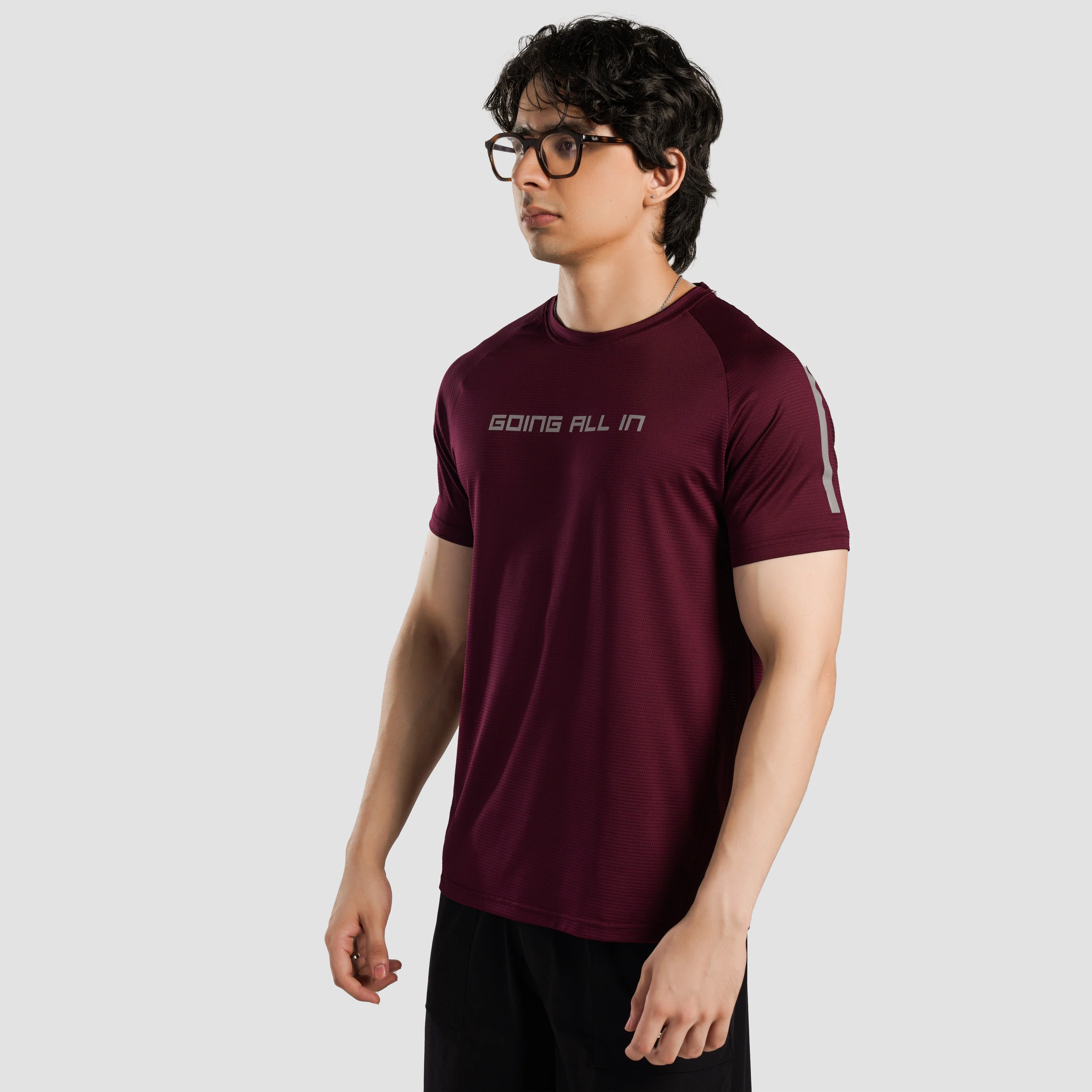 All In Active Tee (Maroon) - Image 2