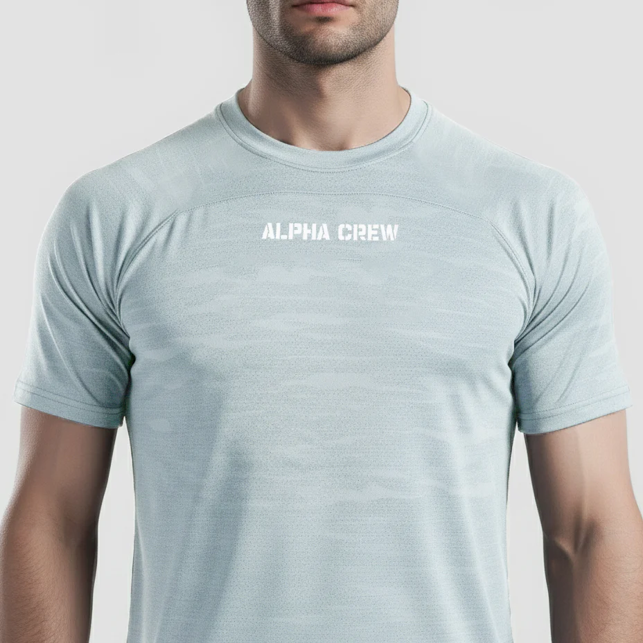 Alpha Crew Tee (Light Grey) - Image 3