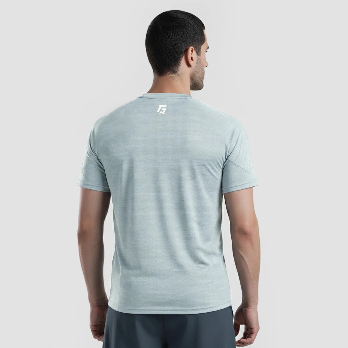 Alpha Crew Tee (Light Grey) - Image 4