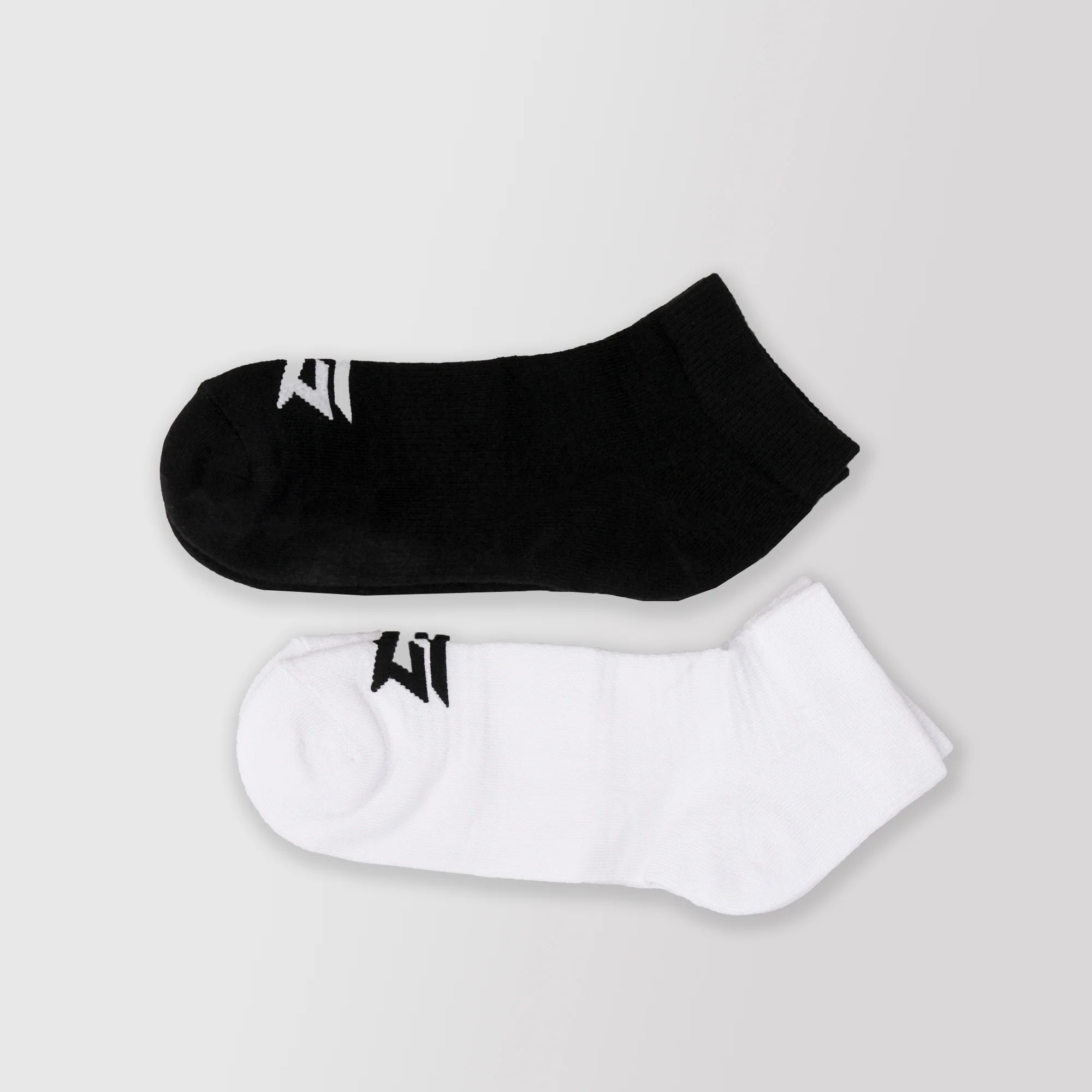 Trainer Socks 2Pcs (Black + White) - Image 4