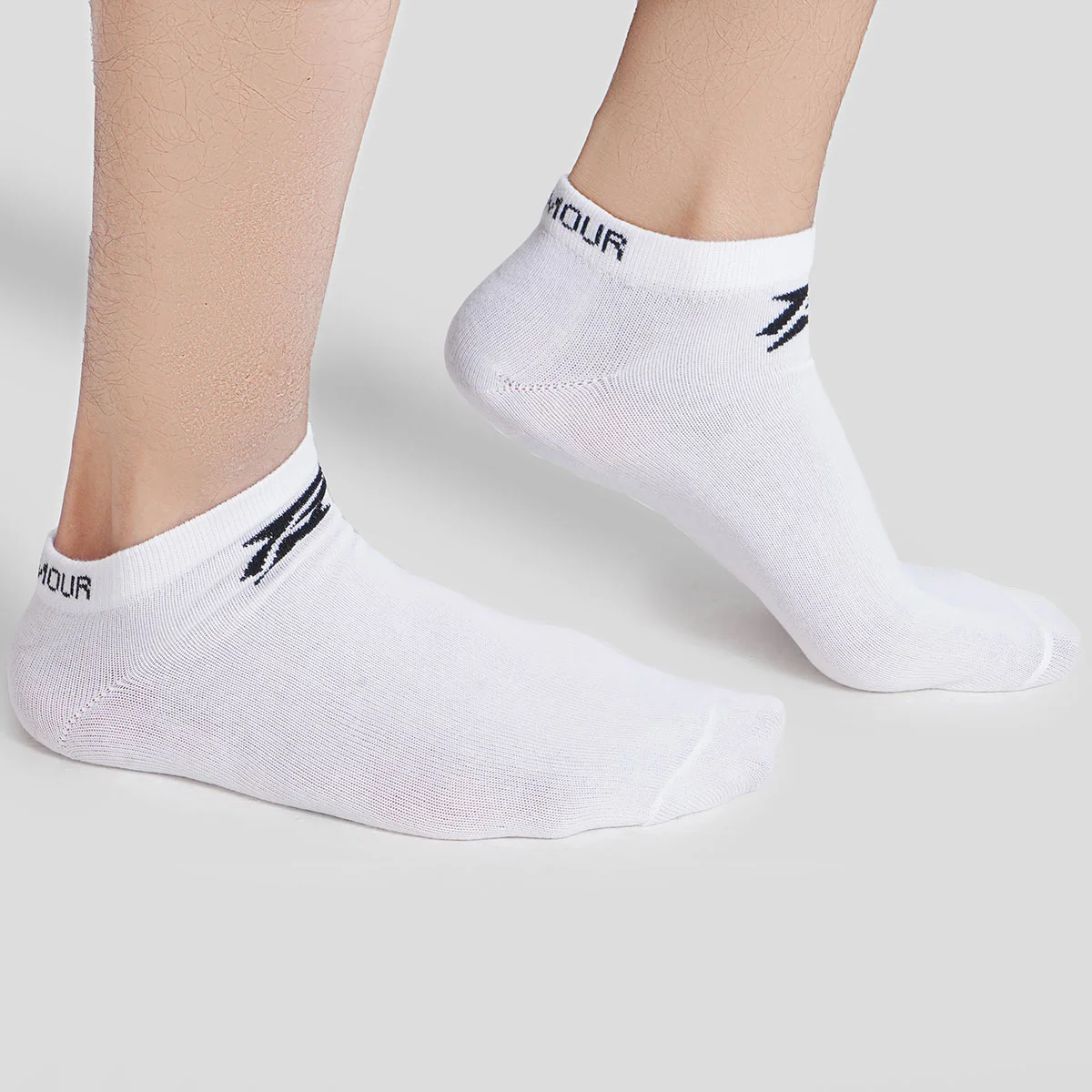 Armour Ankle Socks 3pcs (Black + Grey + White) - Image 5
