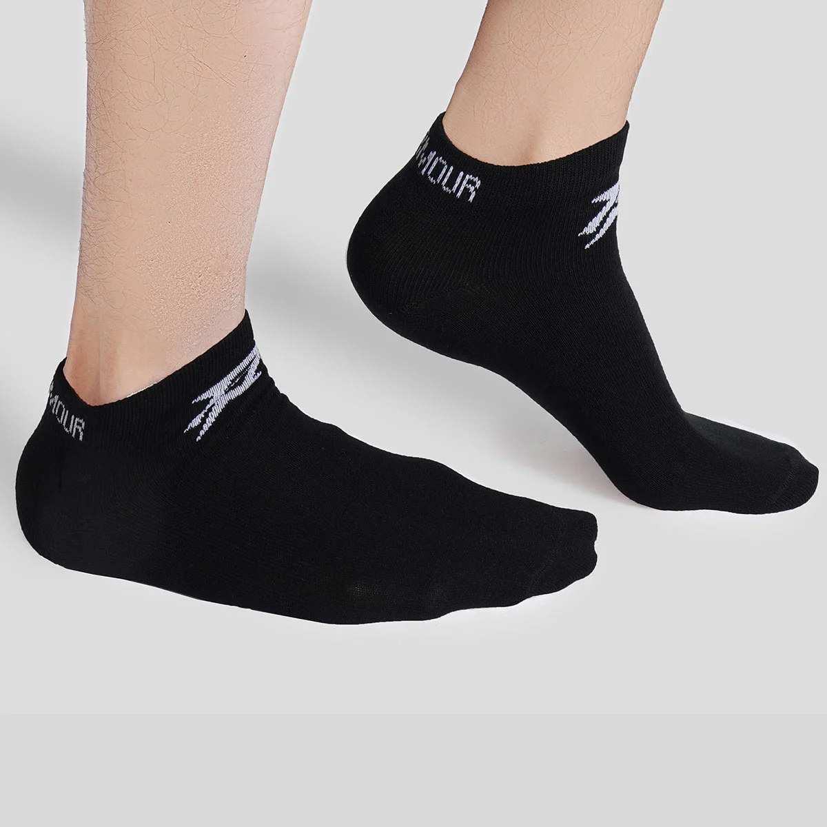 Armour Ankle Socks 3pcs (Black + Grey + White) - Image 6