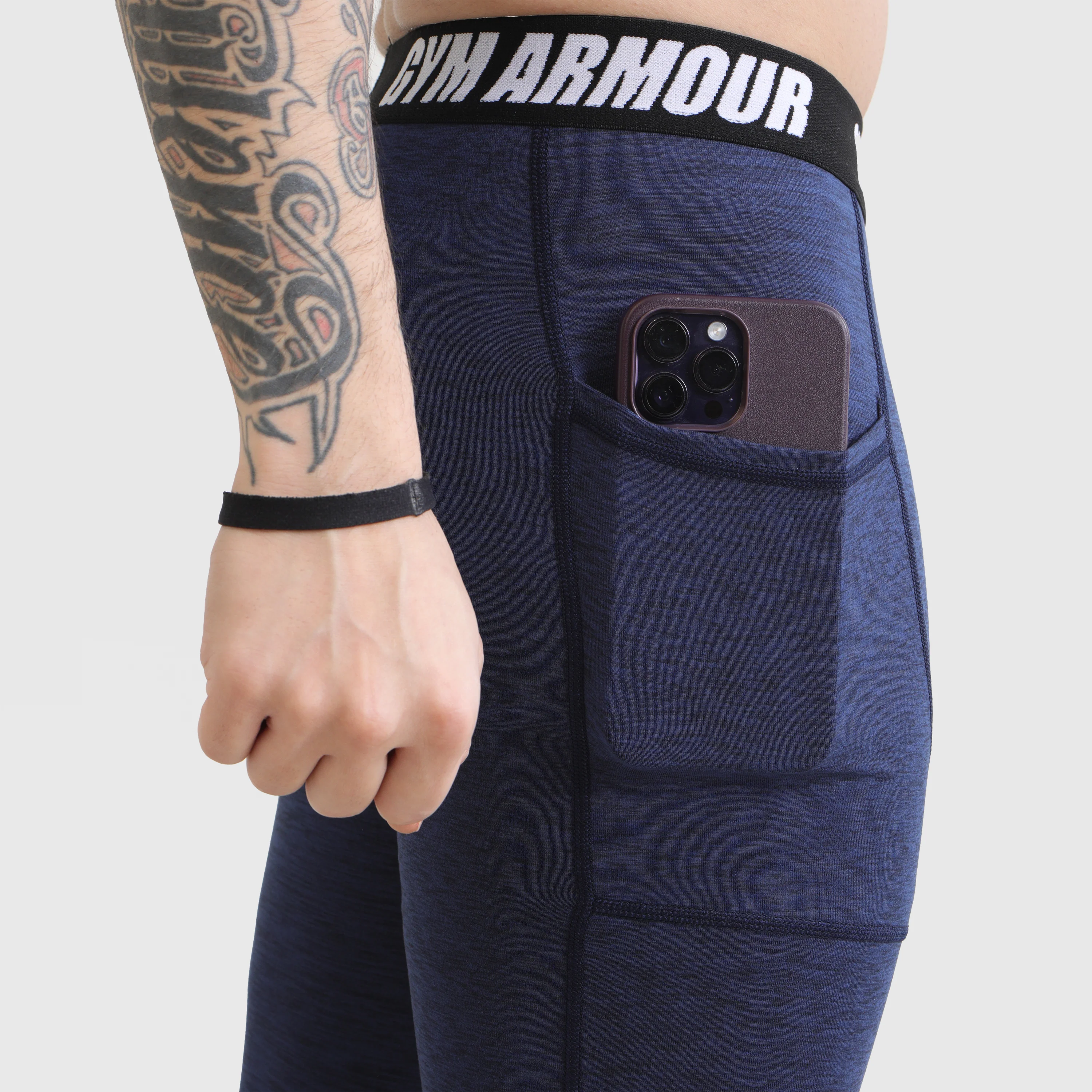 Armour Compression Pants (MLNG-Navy) - Image 3