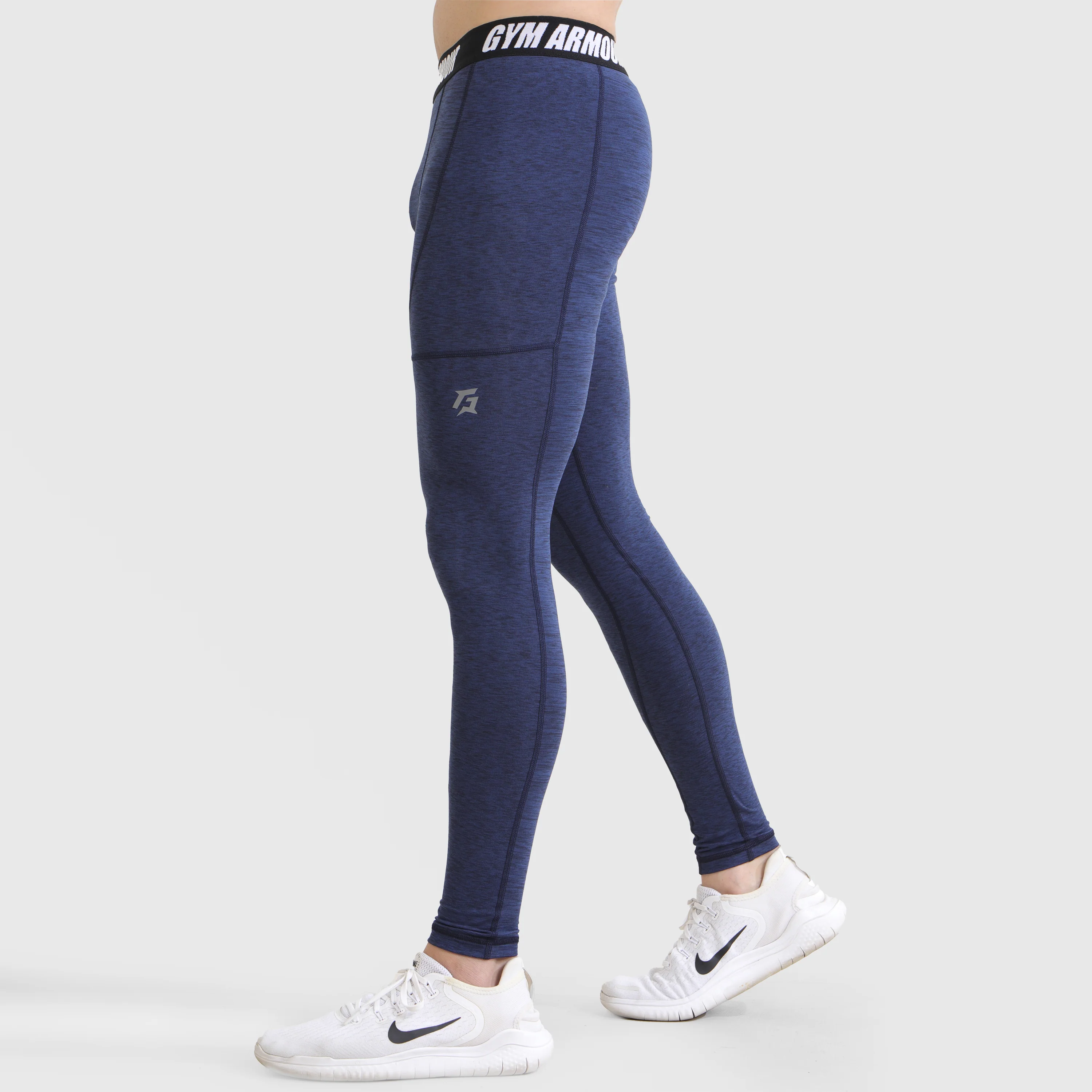 Armour Compression Pants (MLNG-Navy) - Image 6