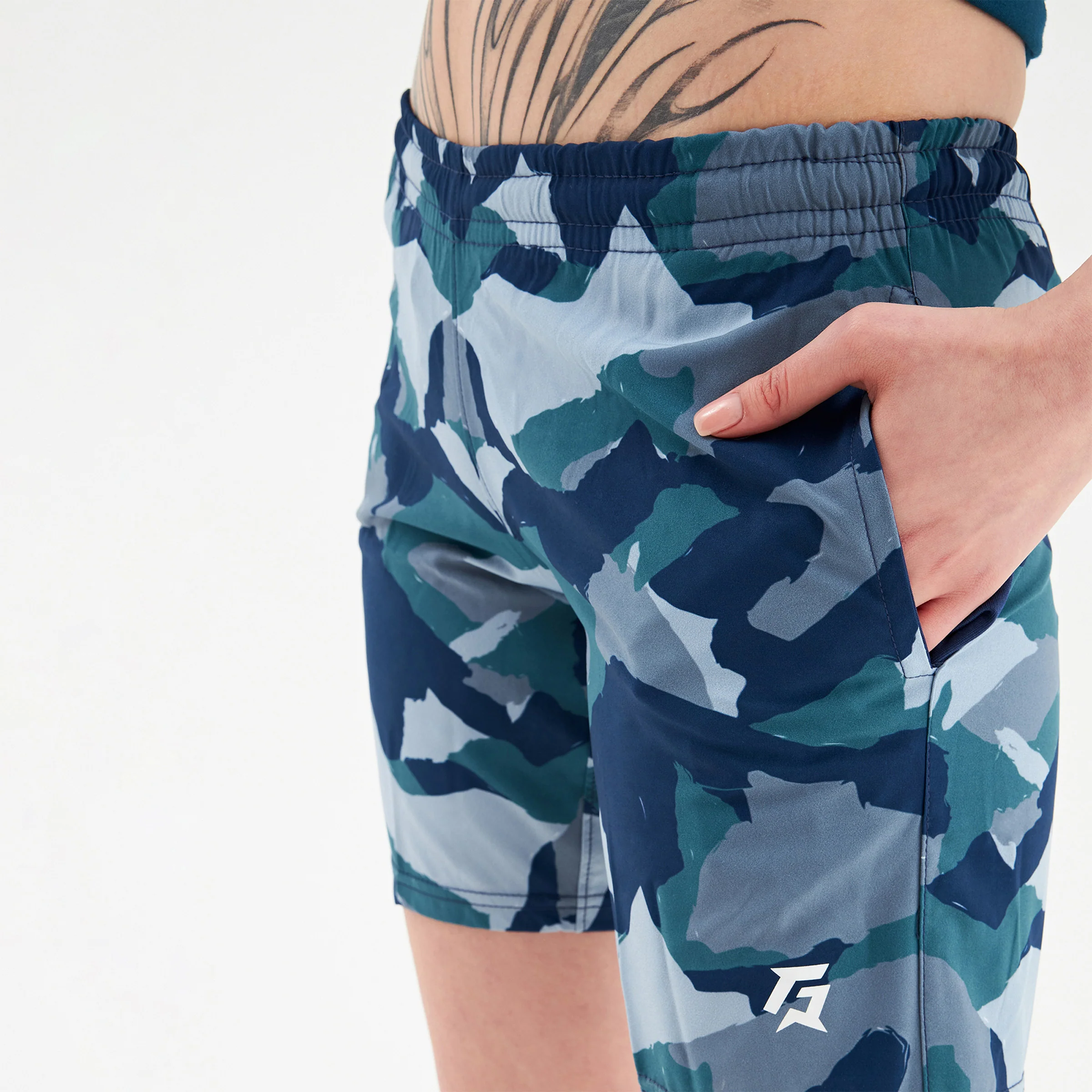 Armour Graphic Shorts (Blue) - Image 4