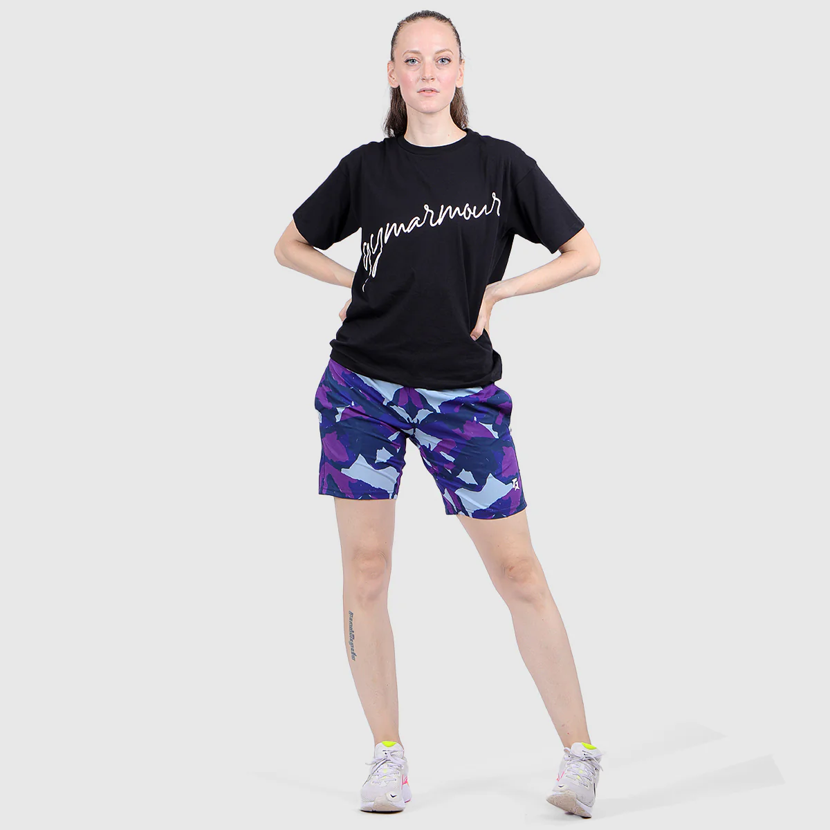 Armour Graphic Shorts (Purple) - Image 3