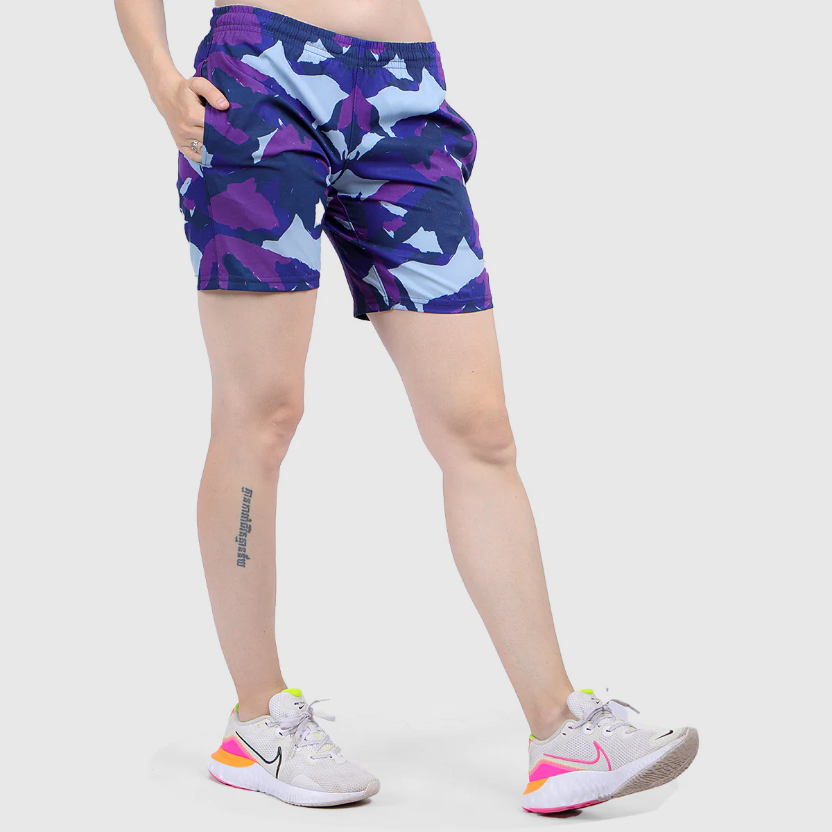 Armour Graphic Shorts (Purple) - Image 5