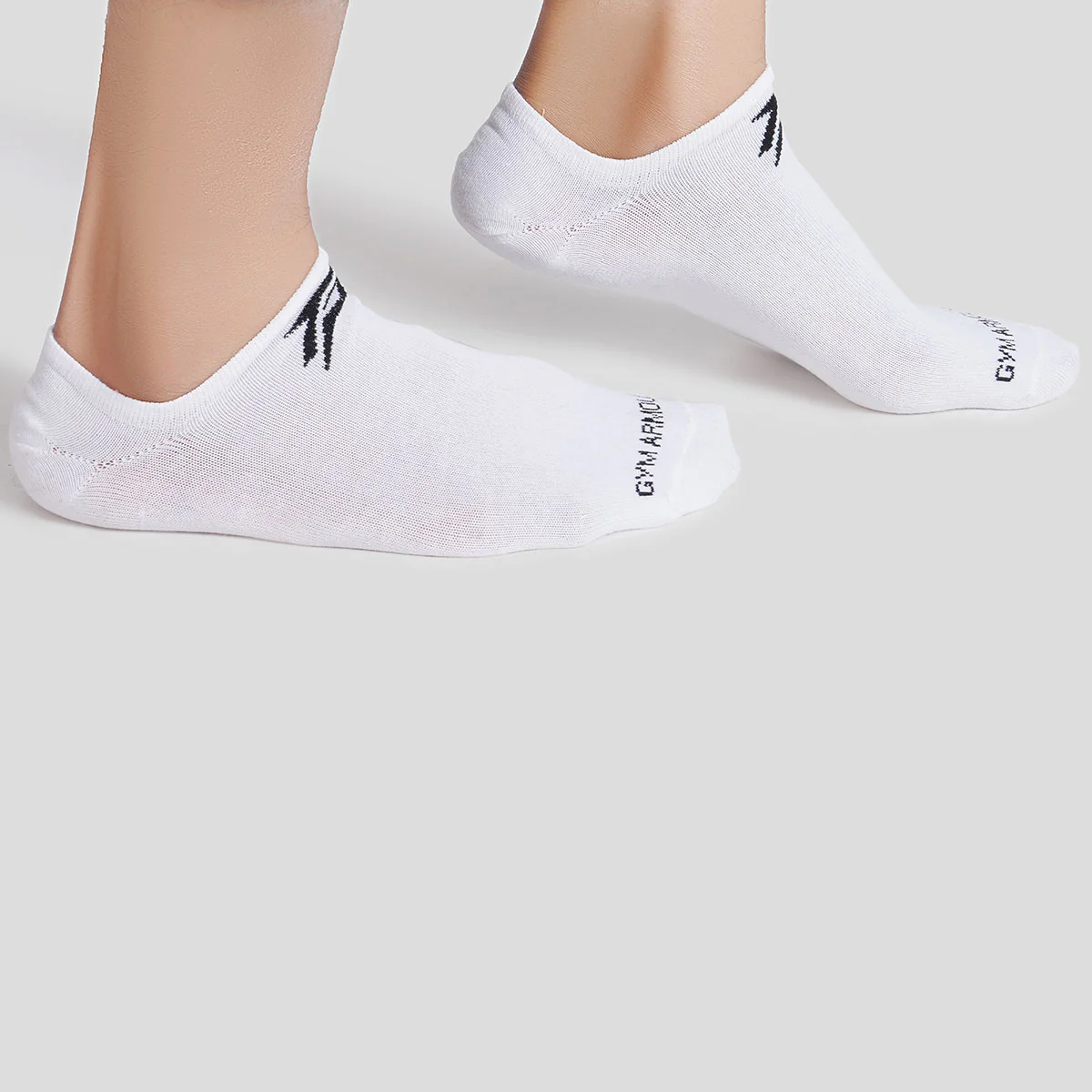 Armour No Show Socks 3pcs (Black + Grey + White) - Image 5
