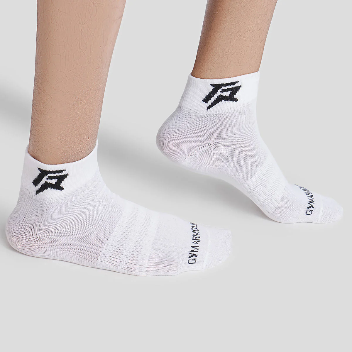 Armour Quarter Socks 3pcs (Black + Grey + White) - Image 5