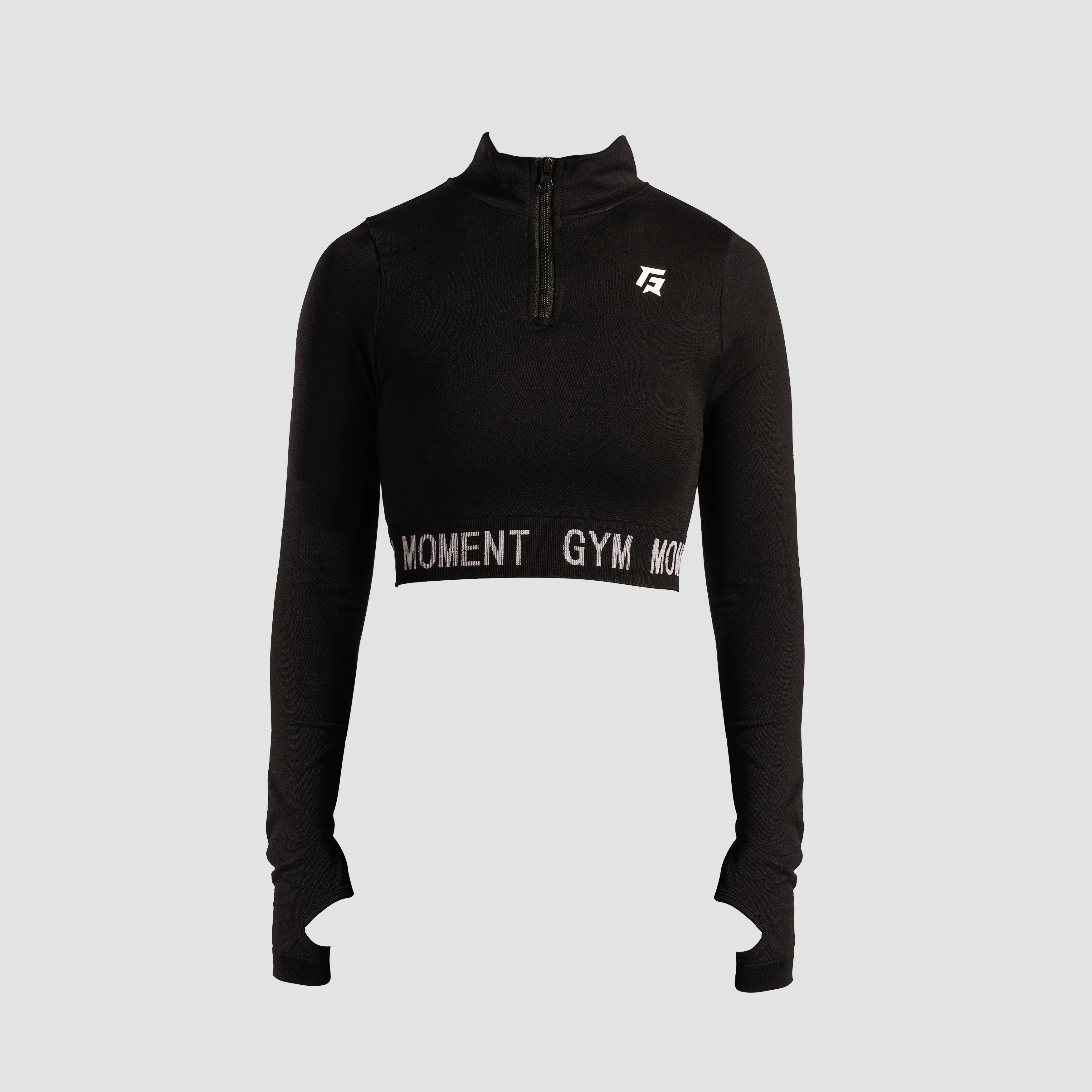ArmourFit Crop Top (Black) - Image 2