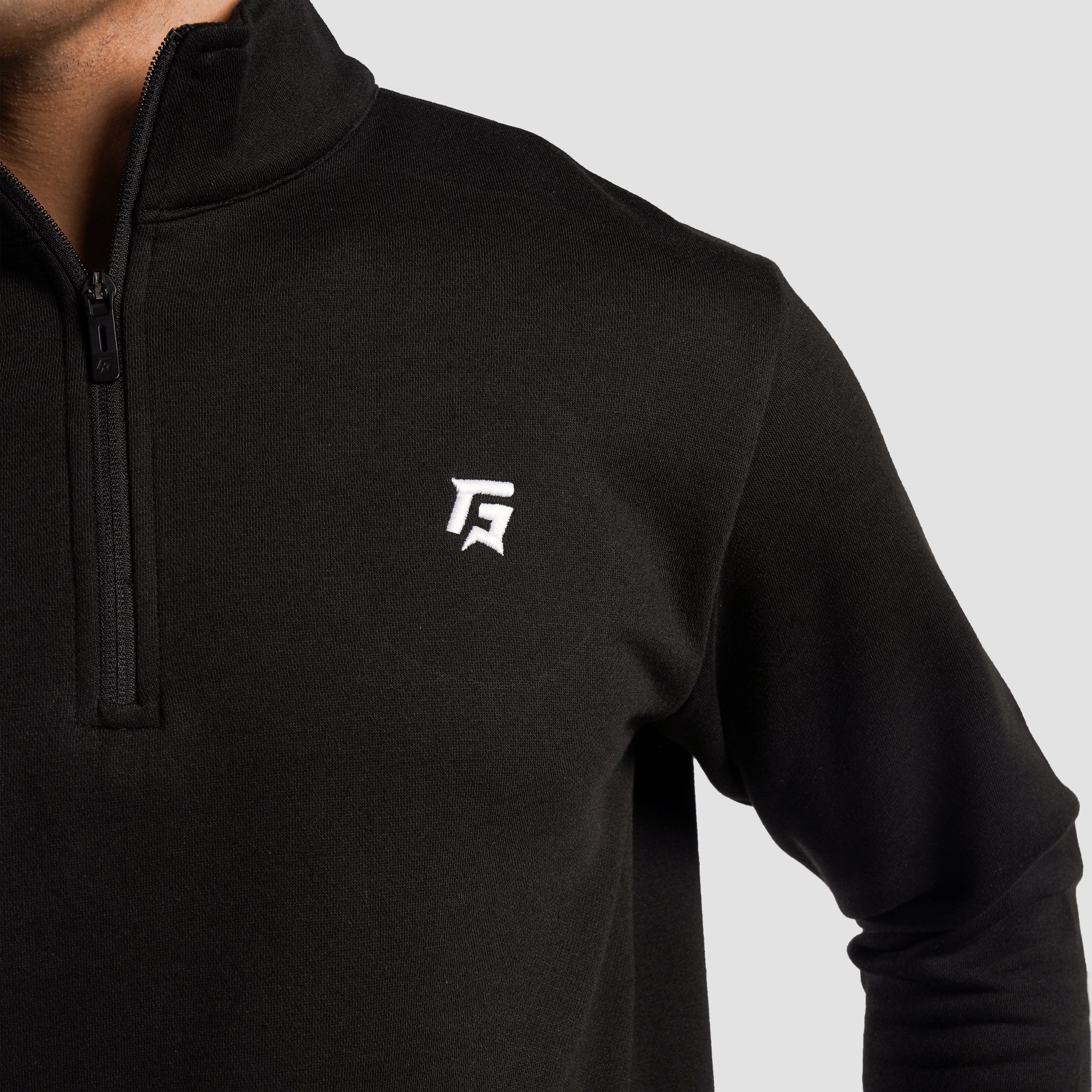 Axis Half Zip SweatShirt (Black) - Image 5