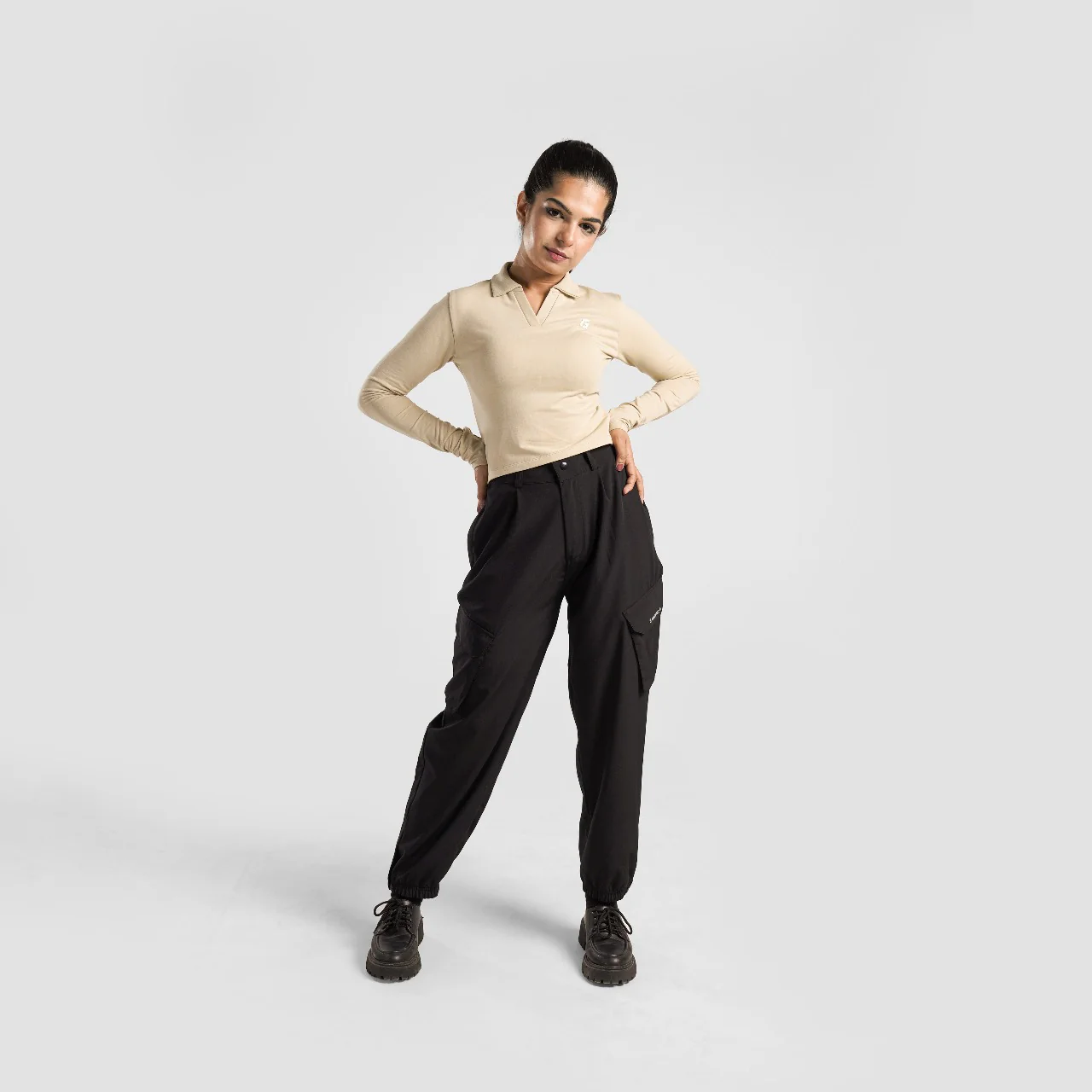 Collared Top (Beige) - Image 4