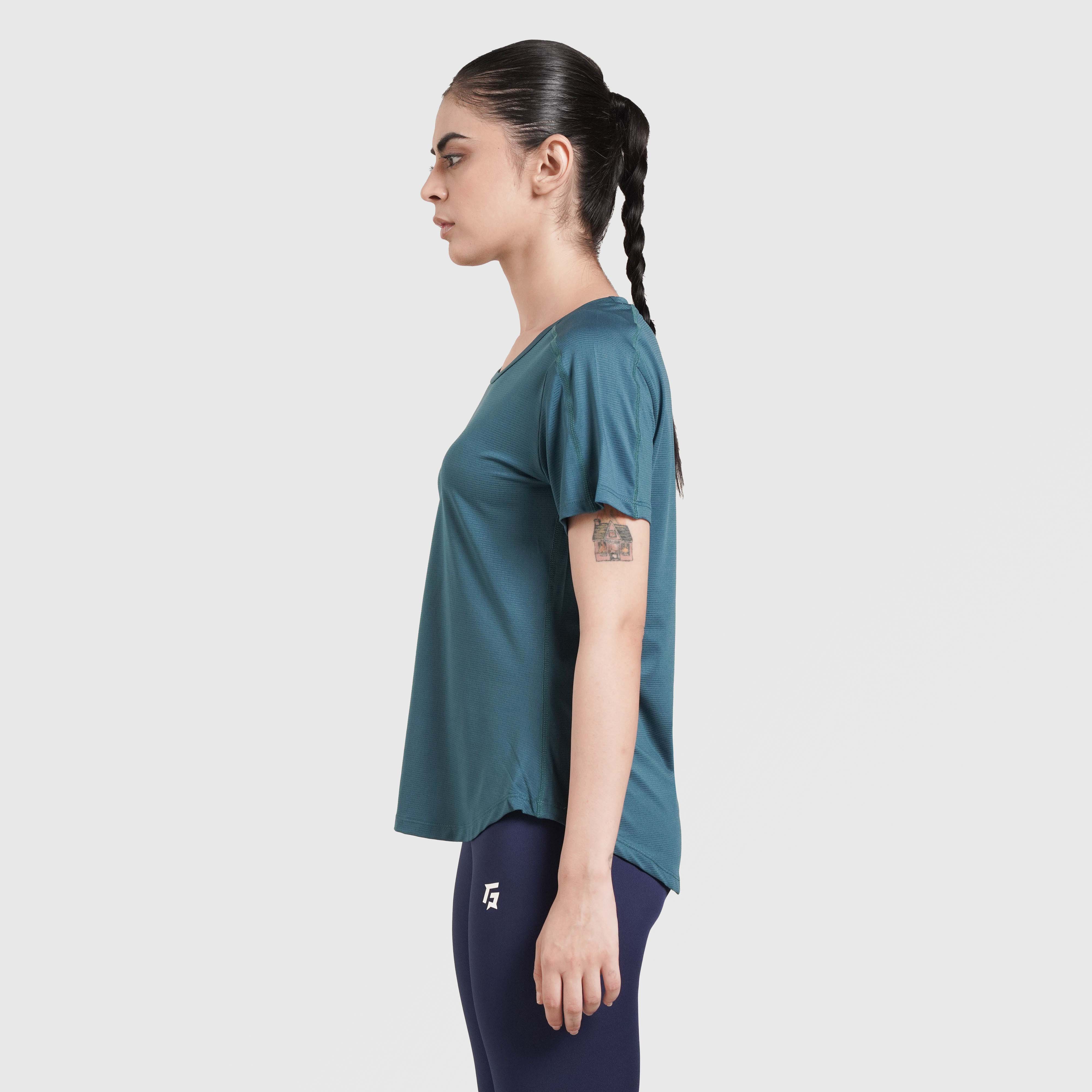 Comfort Flow Tee (Dark Teal) - Image 4