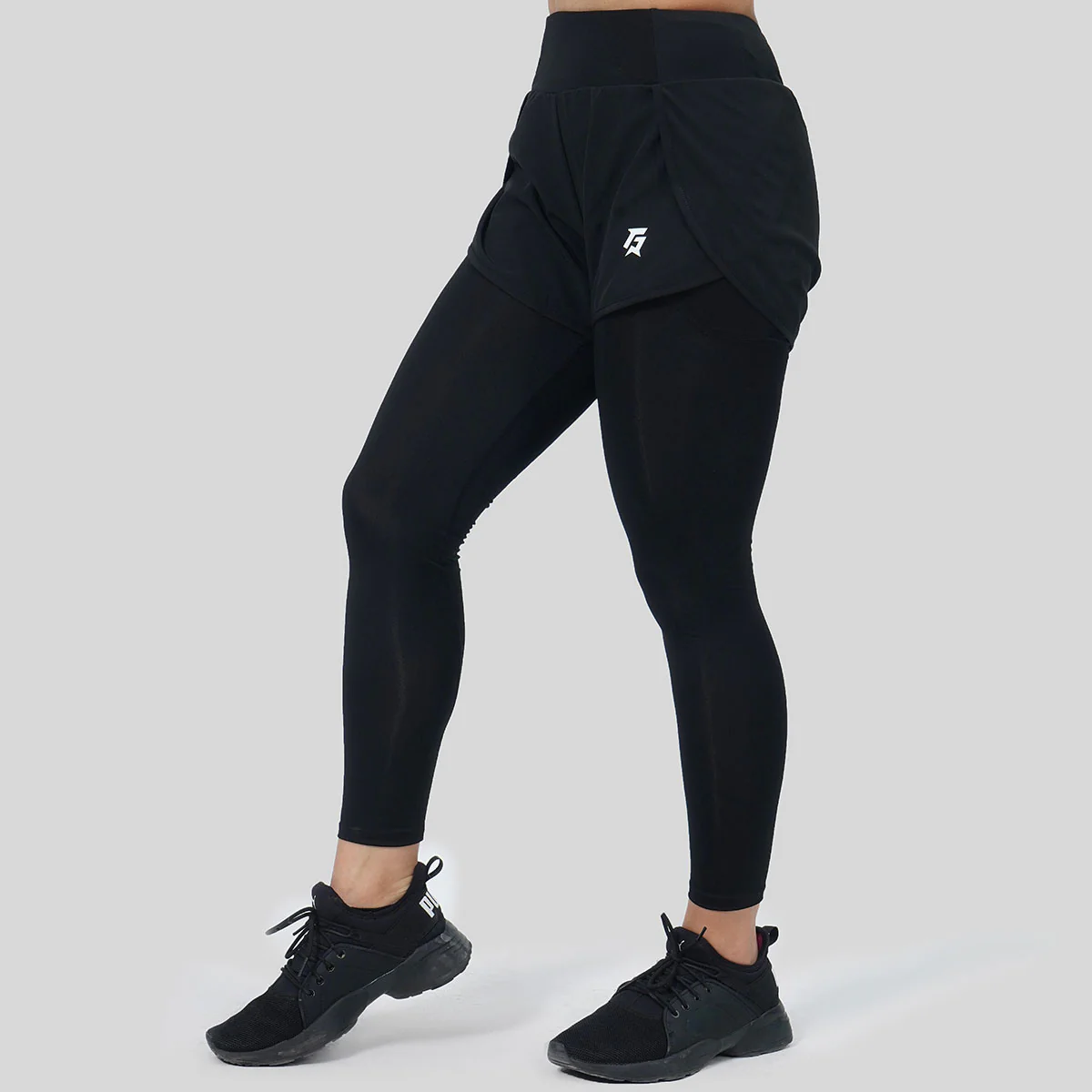 Compression Leggings Shorts (Black) - Image 4