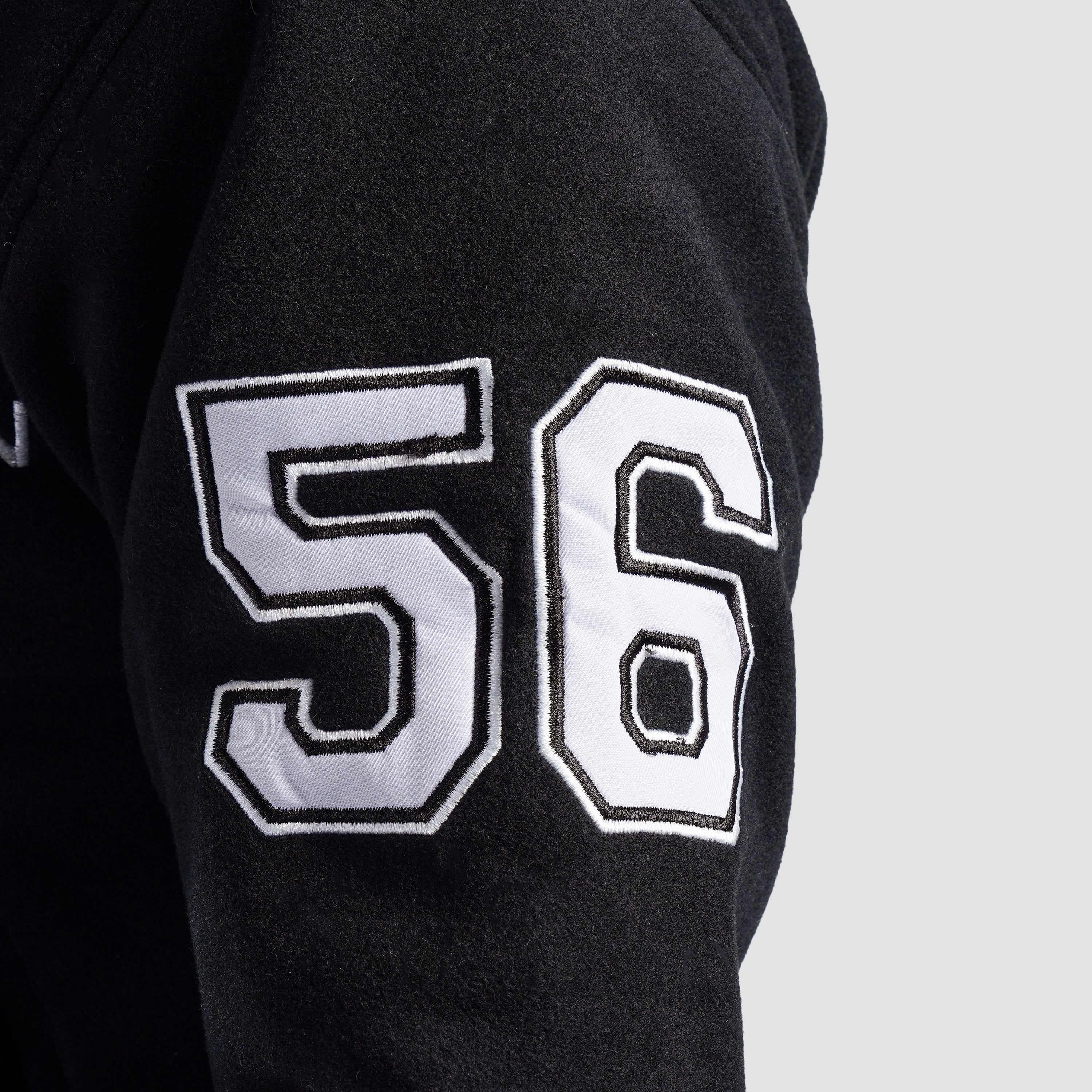 Crest Varsity Jacket (Black) - Image 5