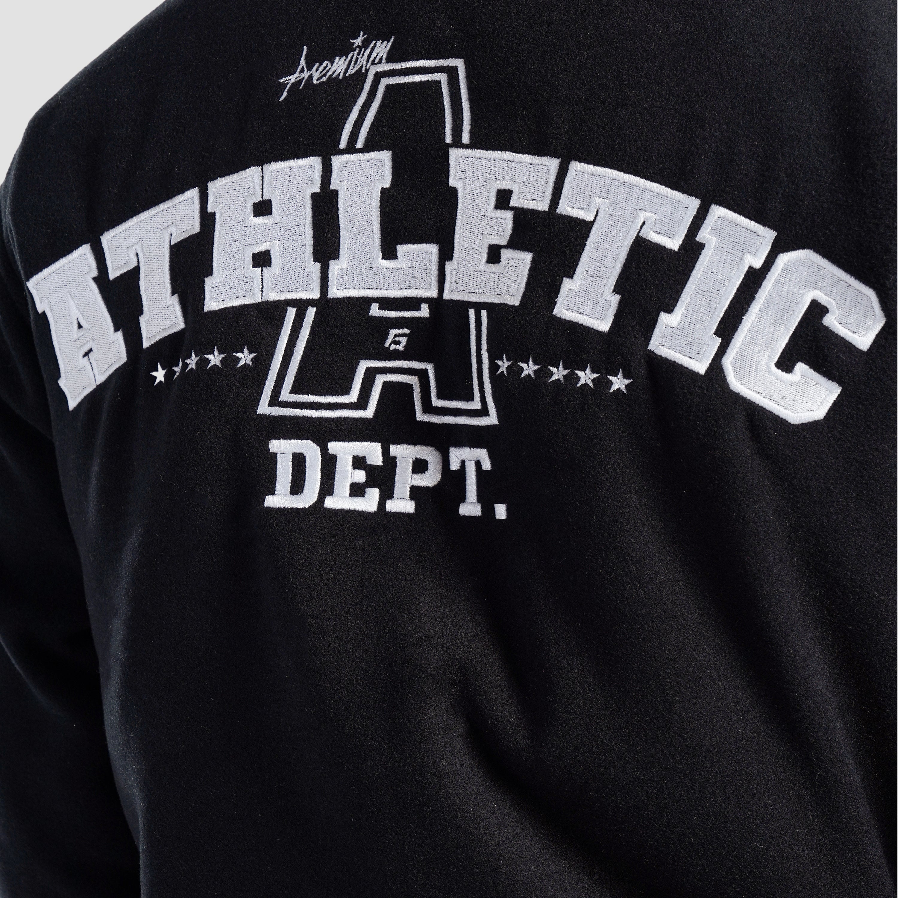 Crest Varsity Jacket (Black) - Image 6