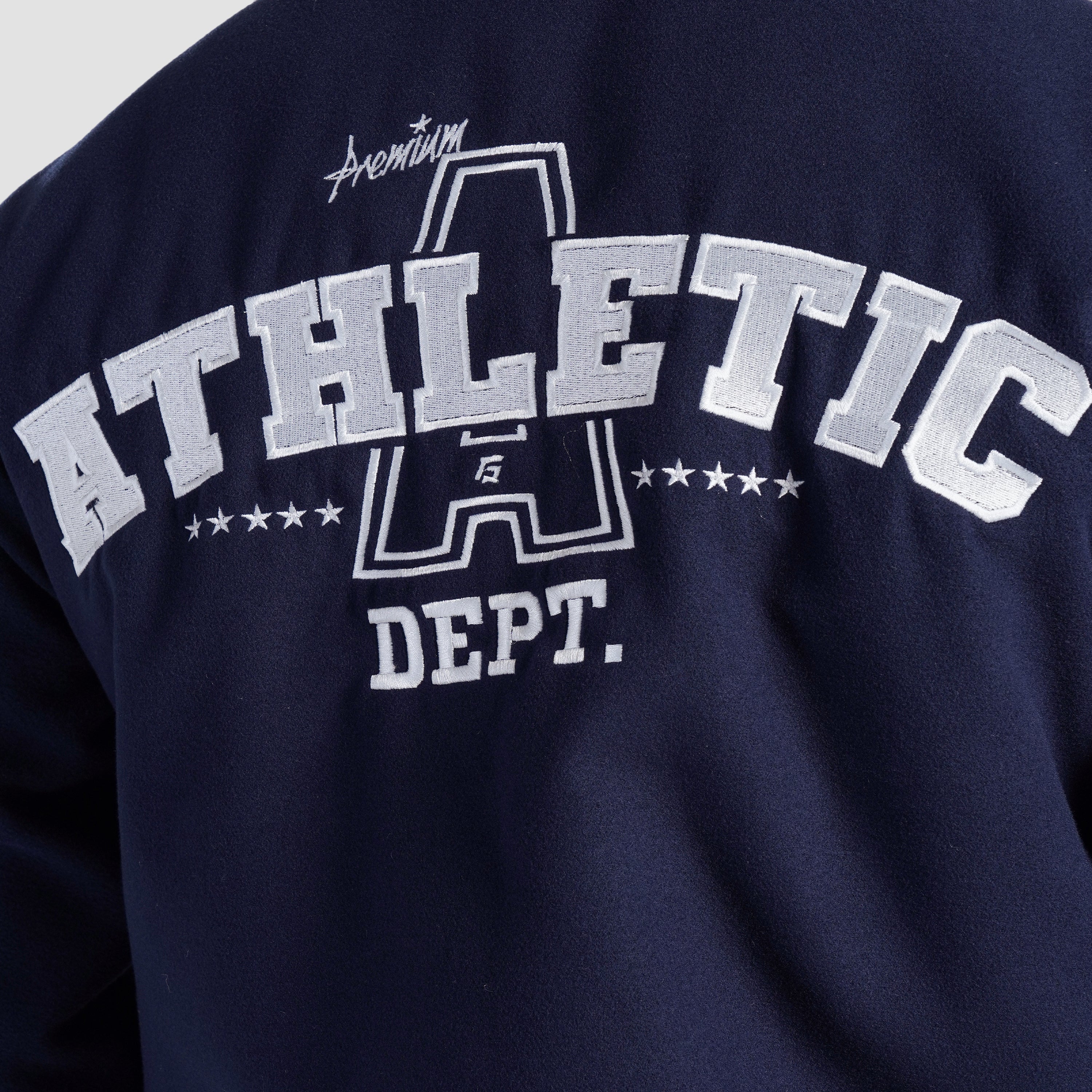 Crest Varsity Jacket (Navy) - Image 5