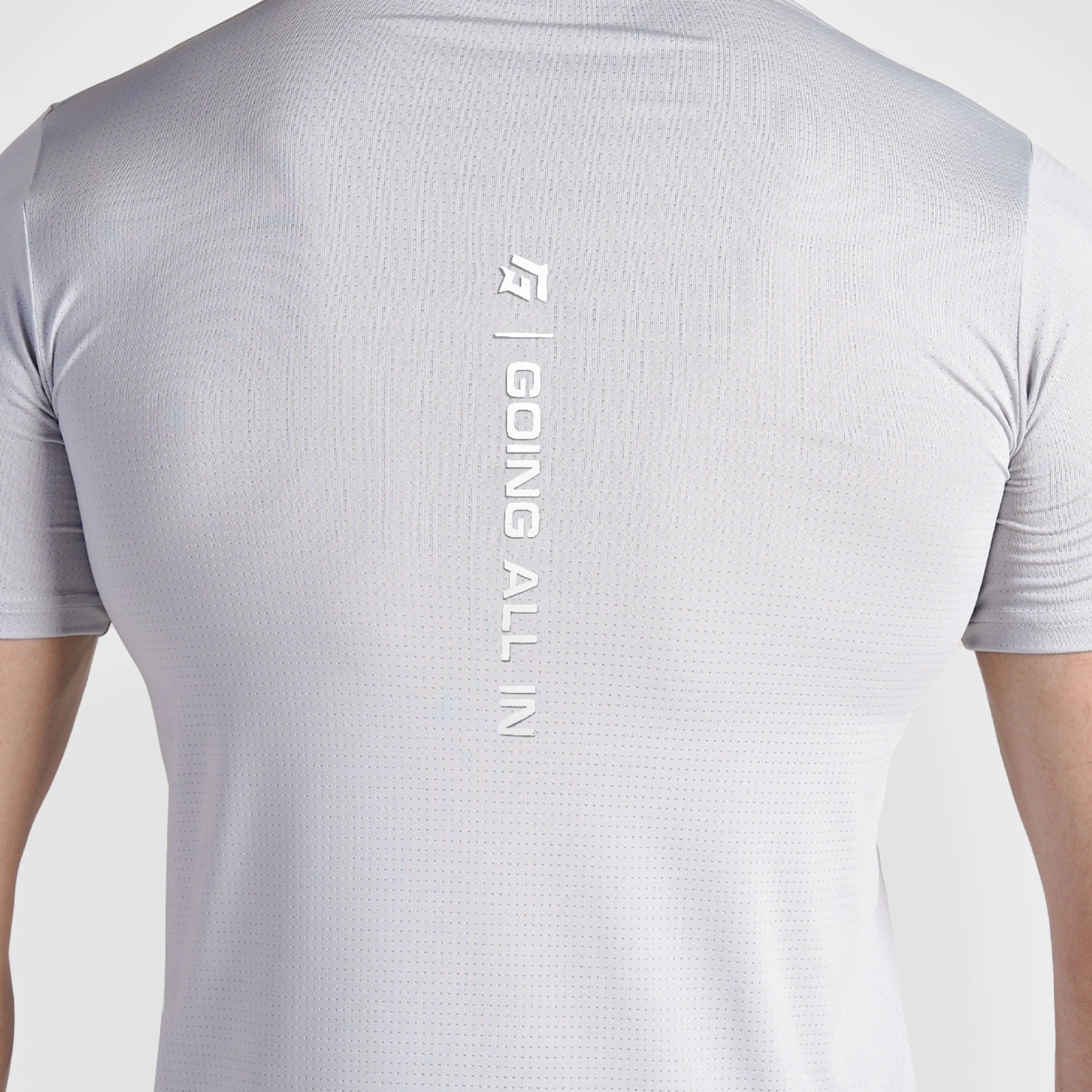 Cross Run Tee (Grey) - Image 5