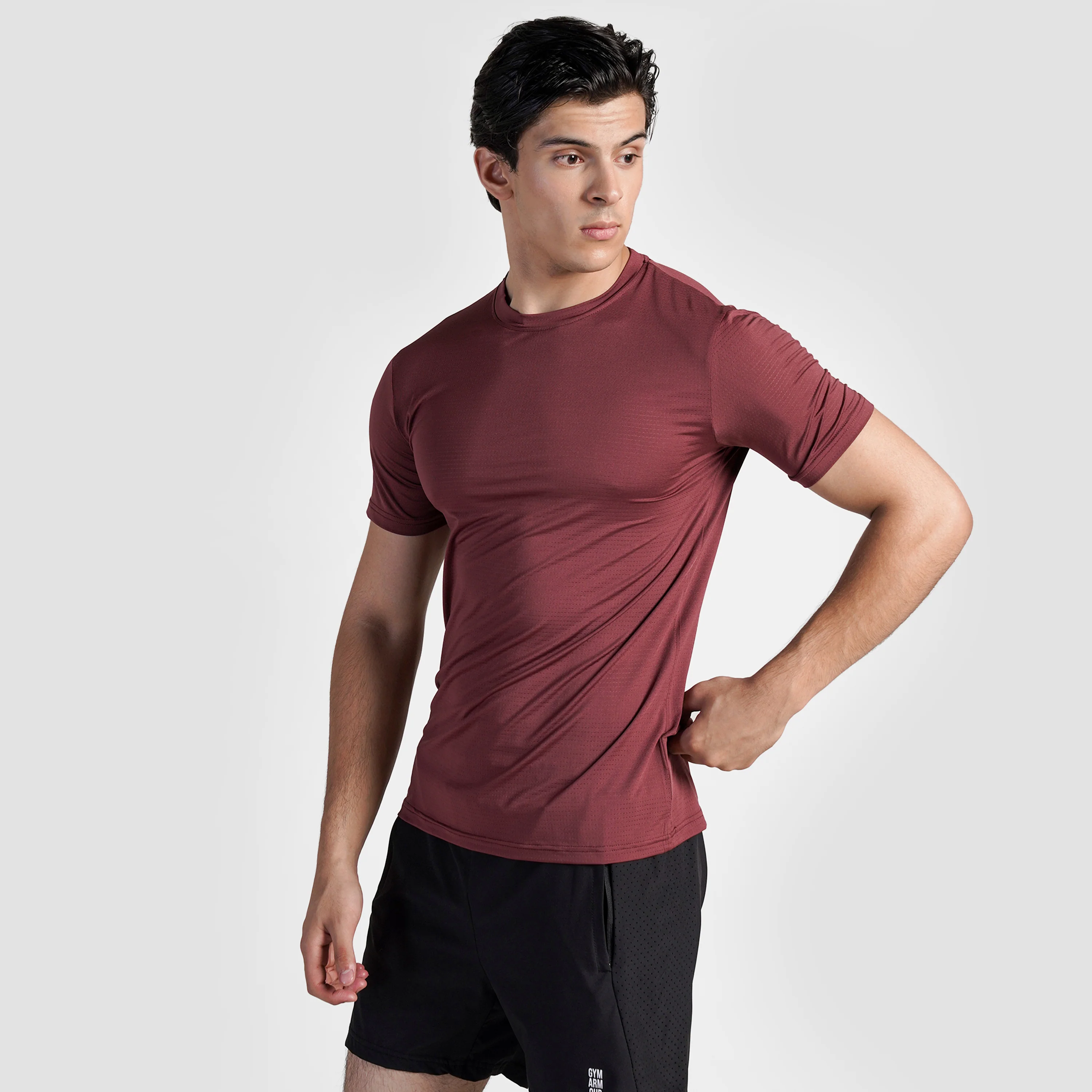 Cross Run Tee (Maroon) - Image 3