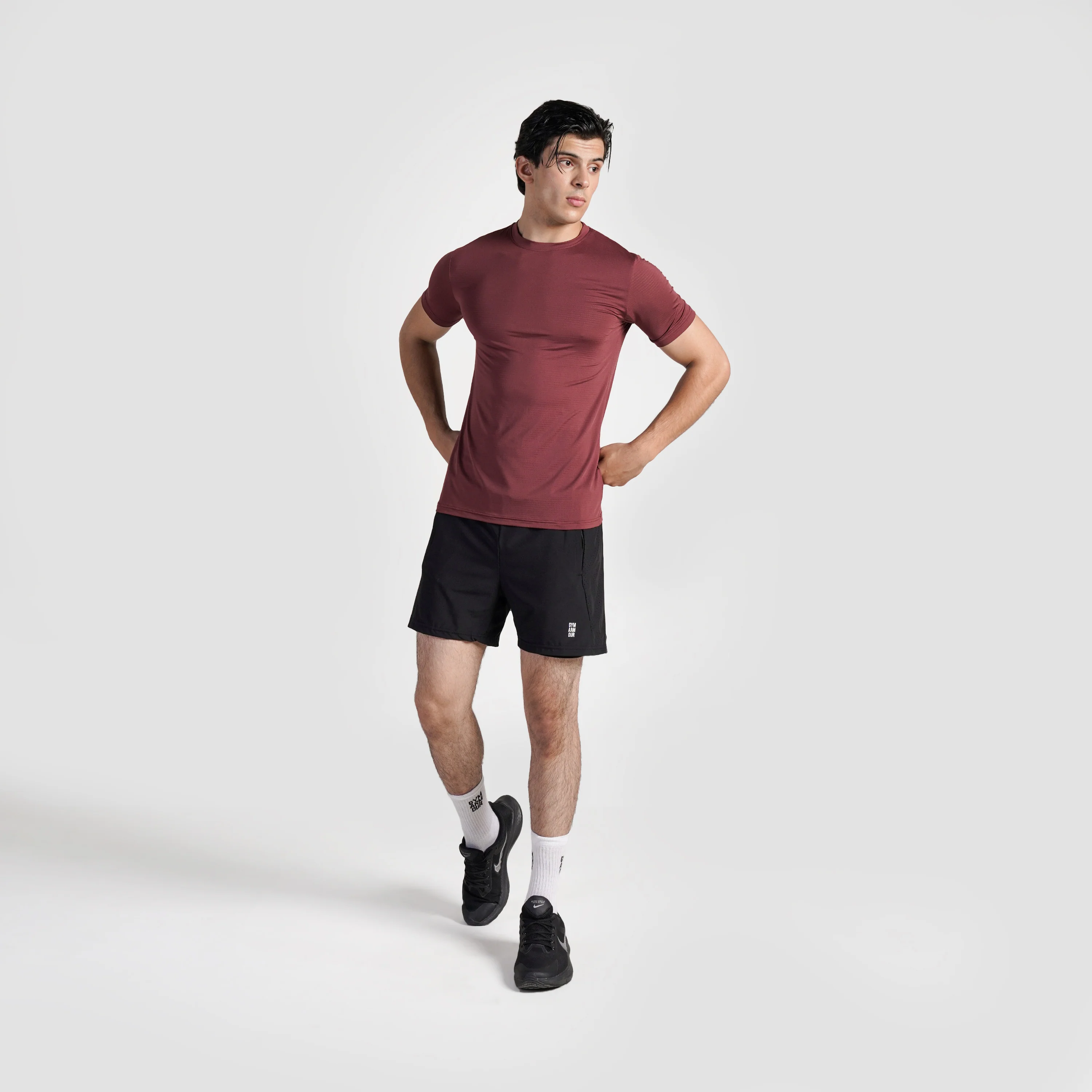 Cross Run Tee (Maroon) - Image 4