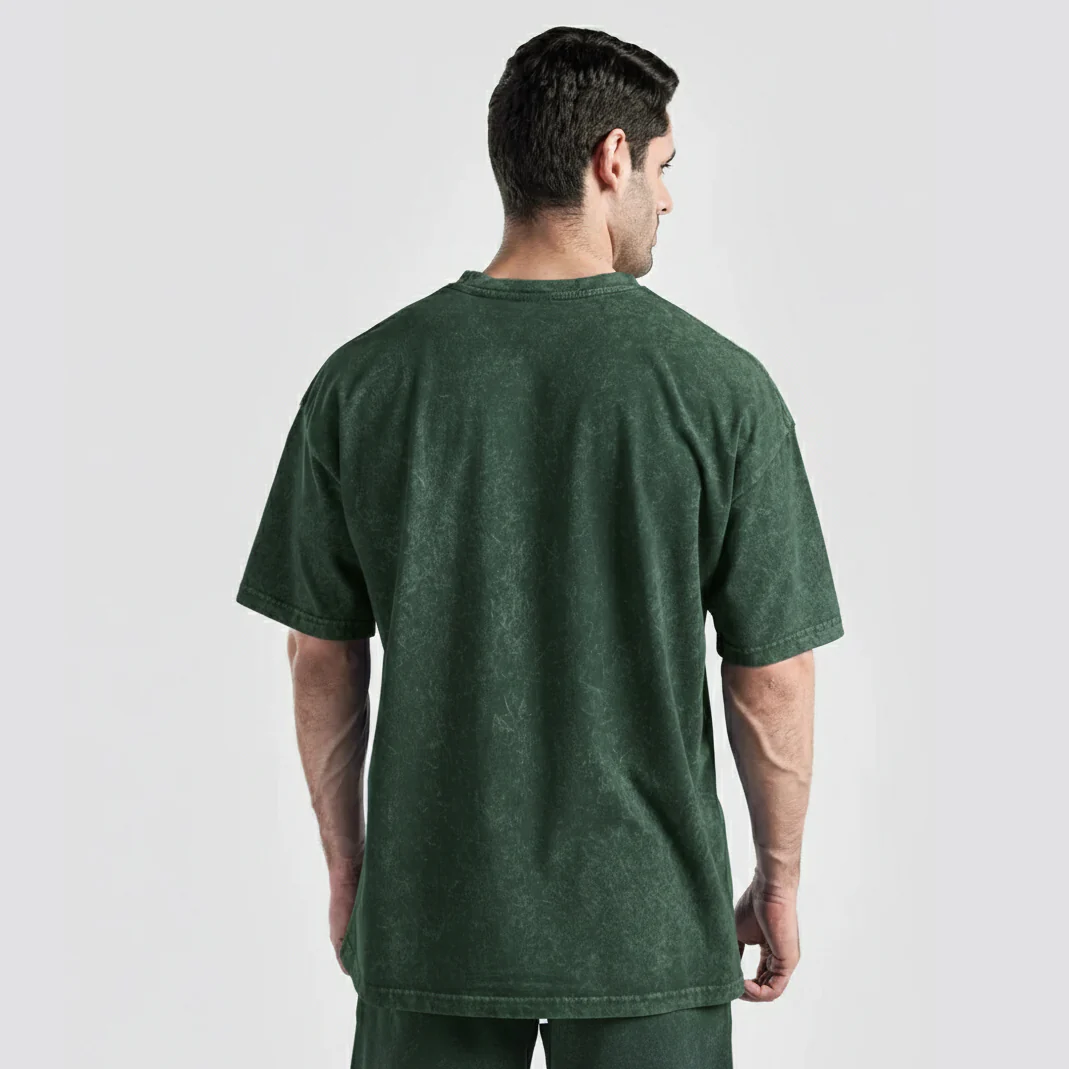 Distressed WashTee (Green) - Image 4