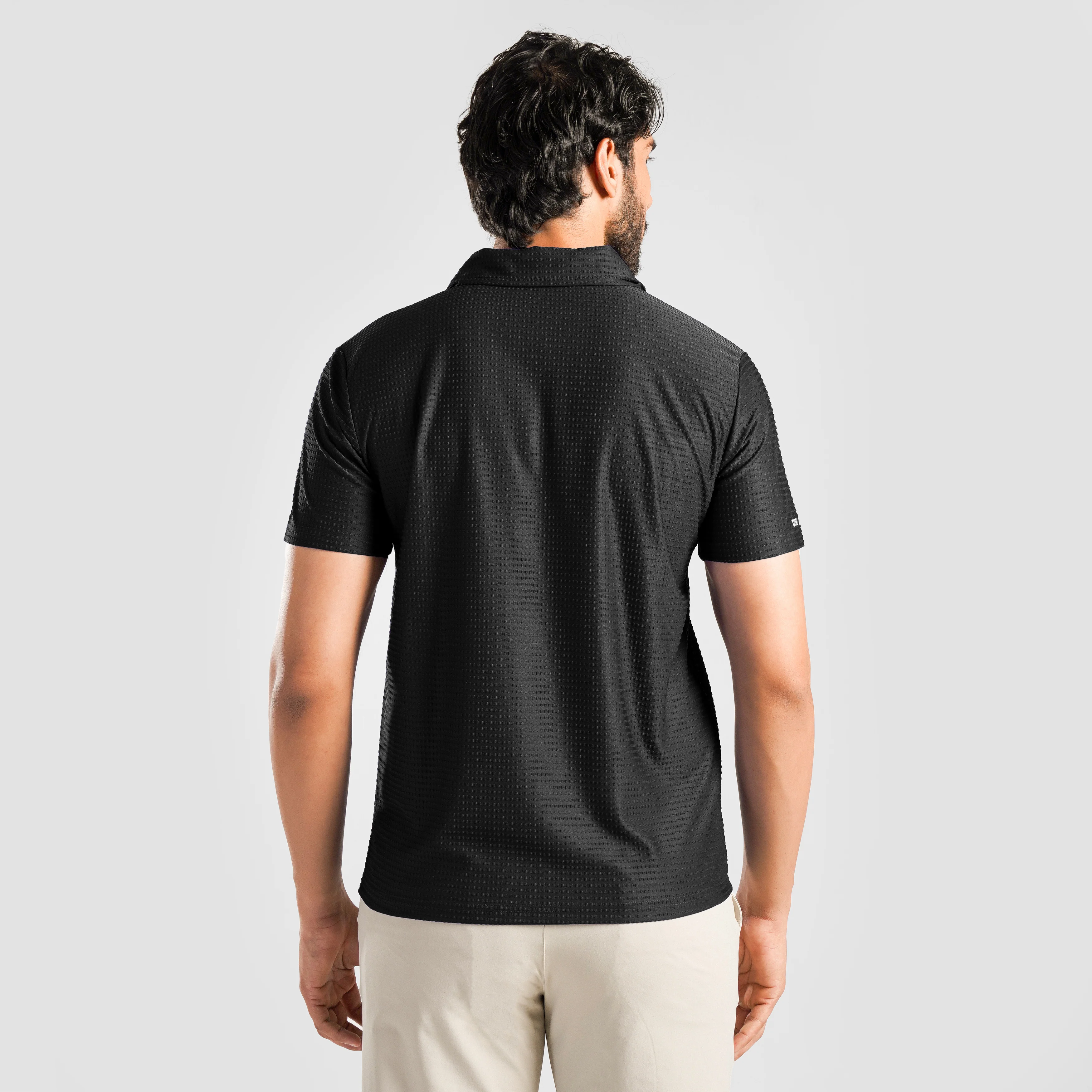 DOT Texture Polo (Black) - Image 2