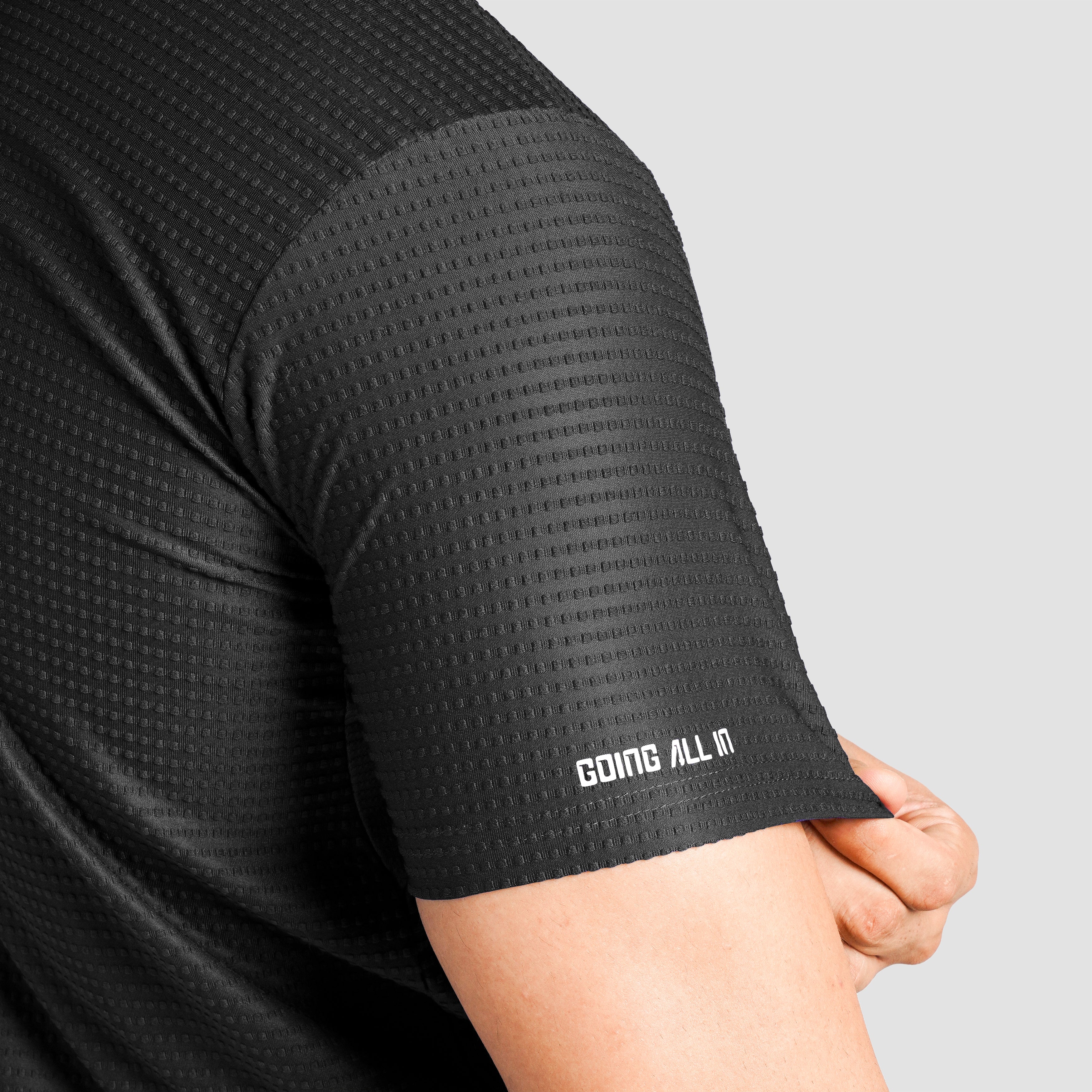 DOT Texture Polo (Black) - Image 5