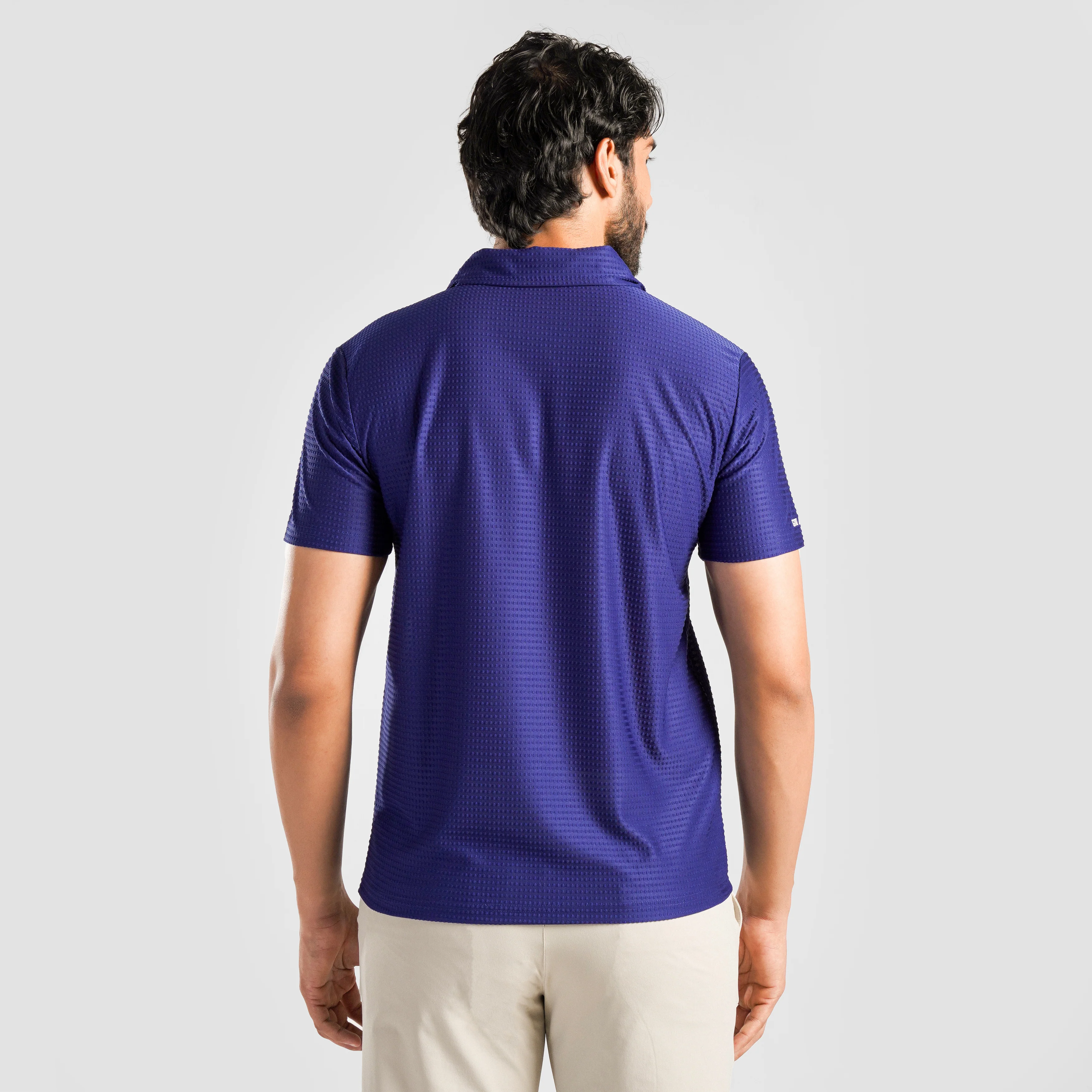 DOT Texture Polo (Royal Blue) - Image 2