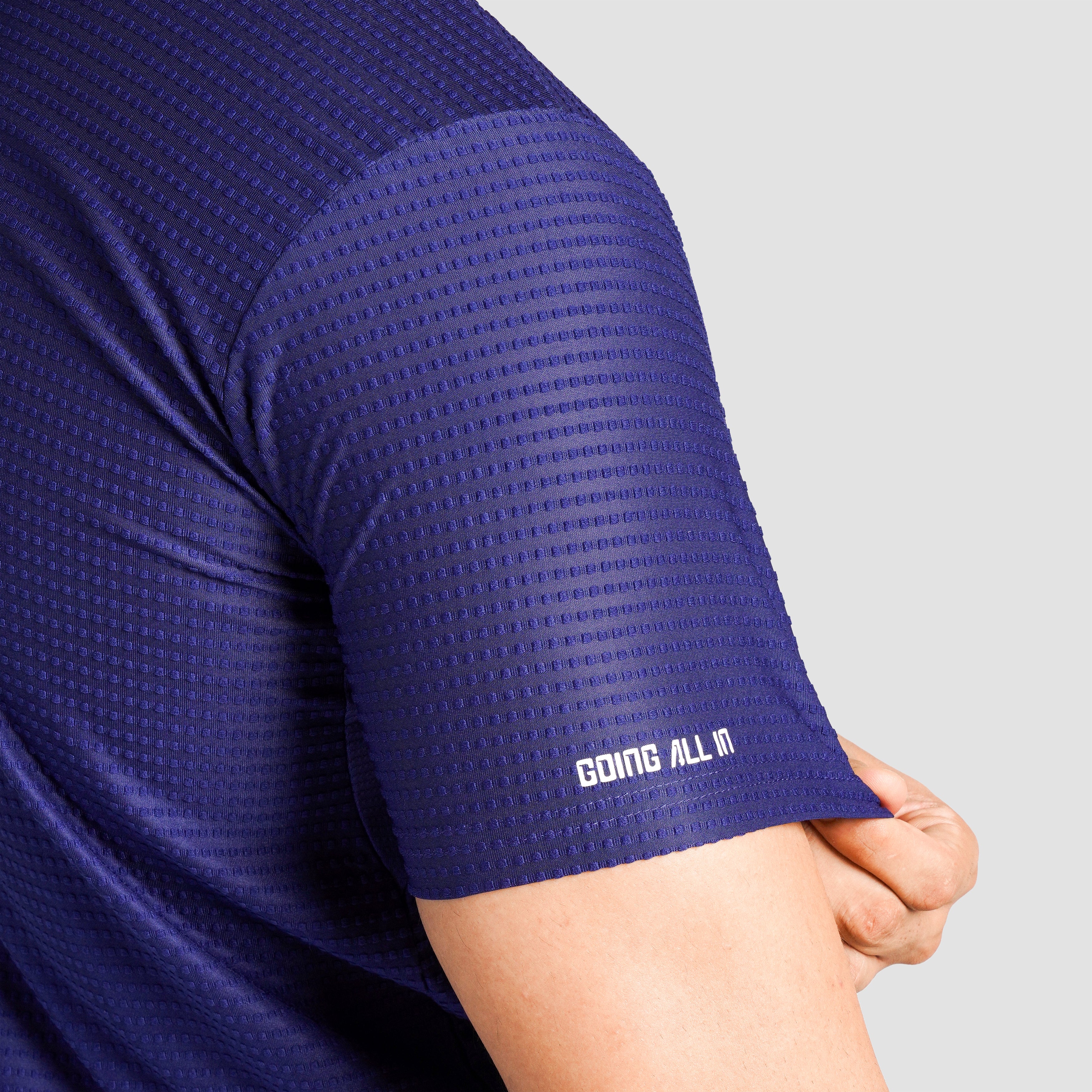 DOT Texture Polo (Royal Blue) - Image 5