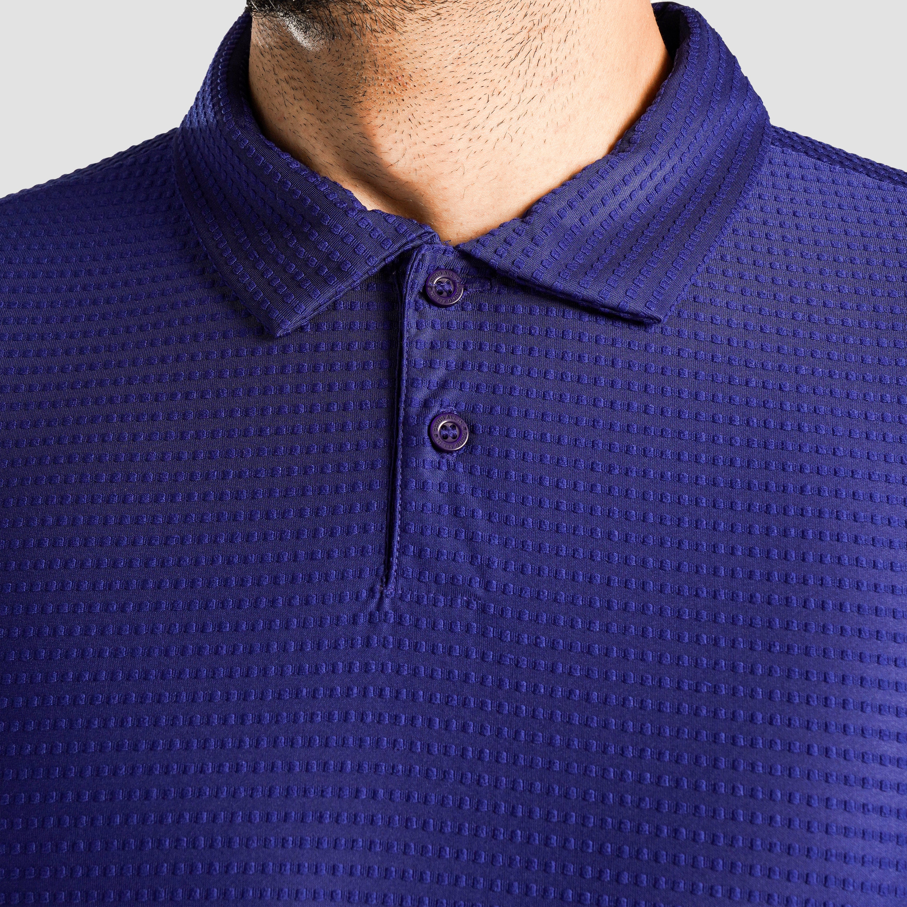 DOT Texture Polo (Royal Blue) - Image 6