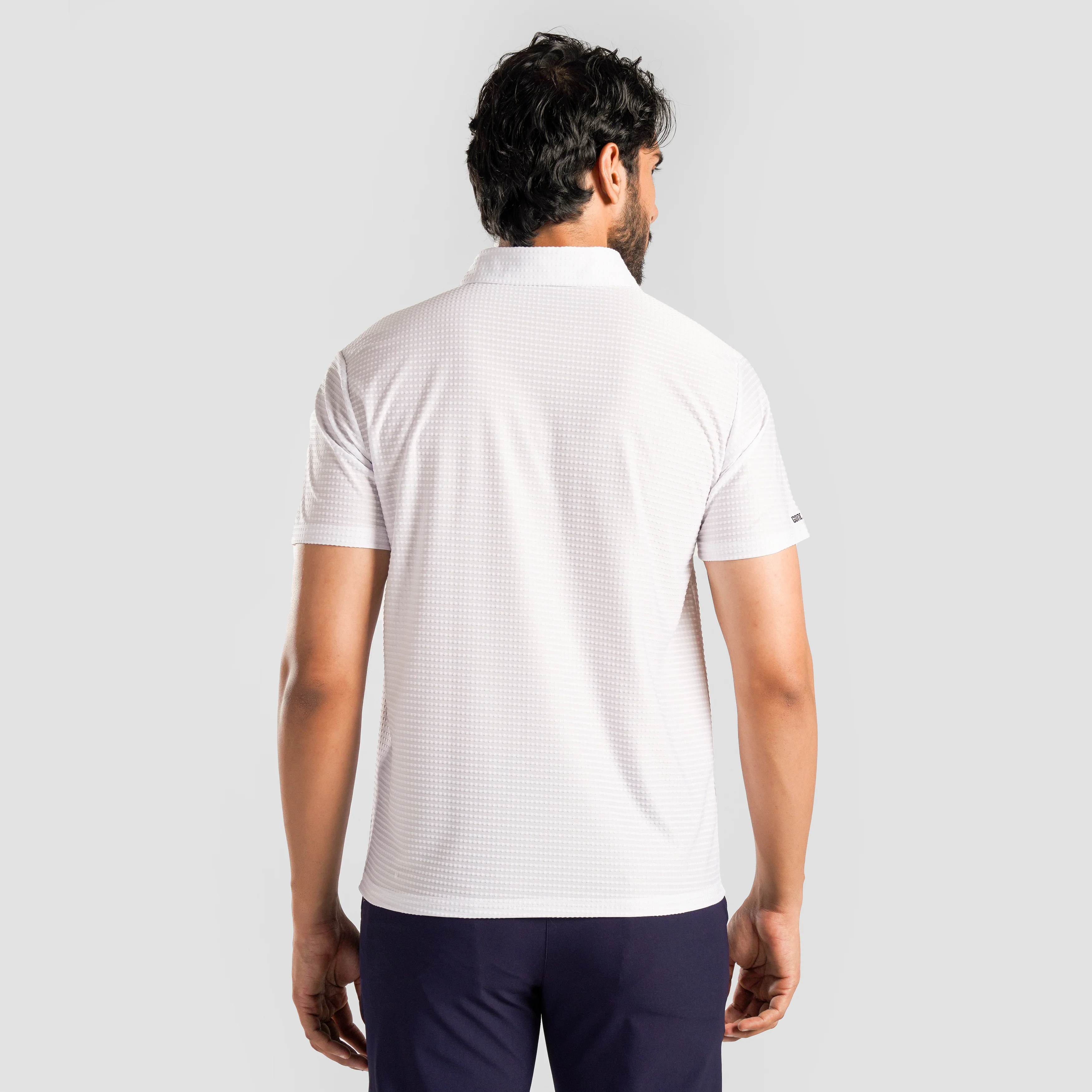 DOT Texture Polo (White) - Image 2