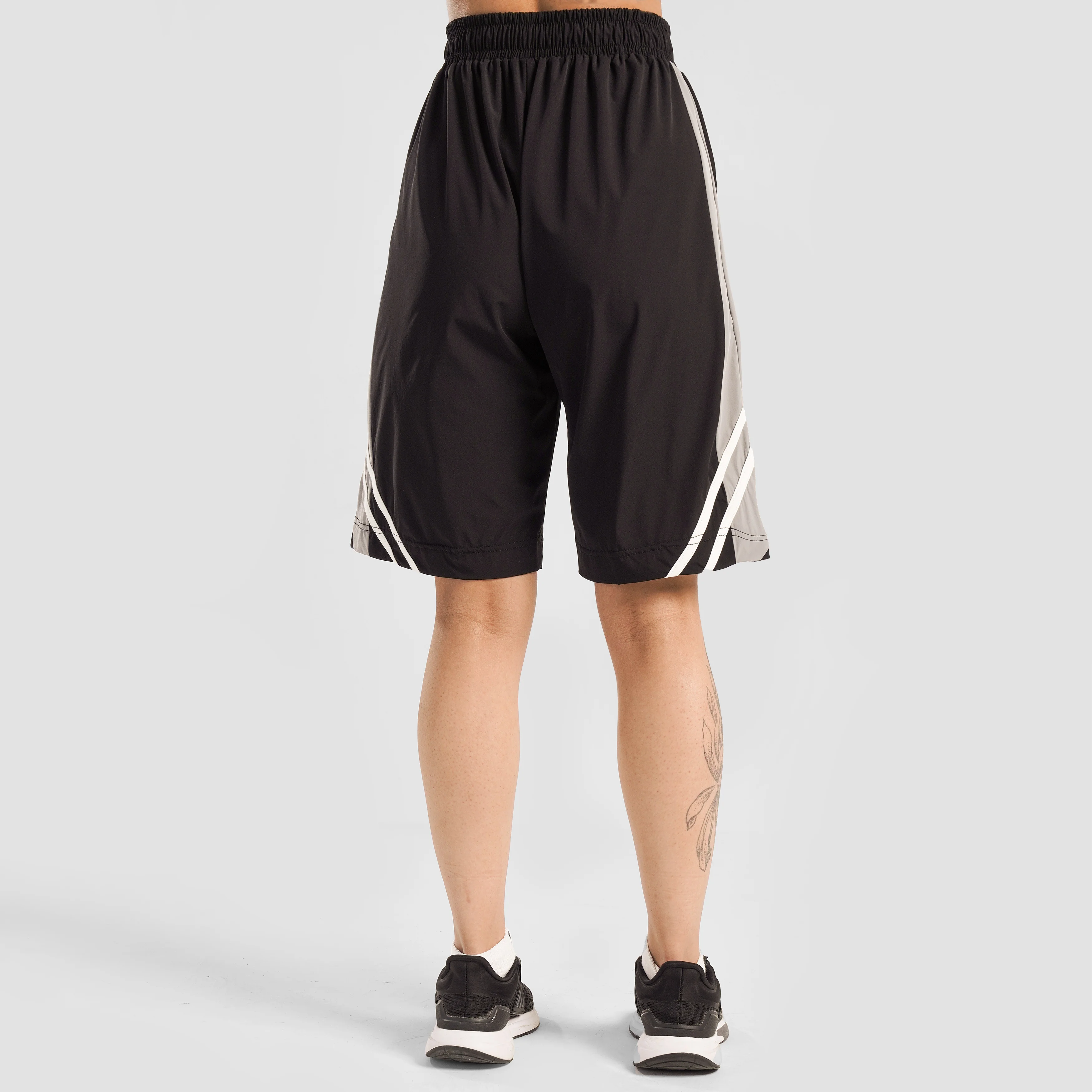 Double Stripe Shorts (Black) - Image 4