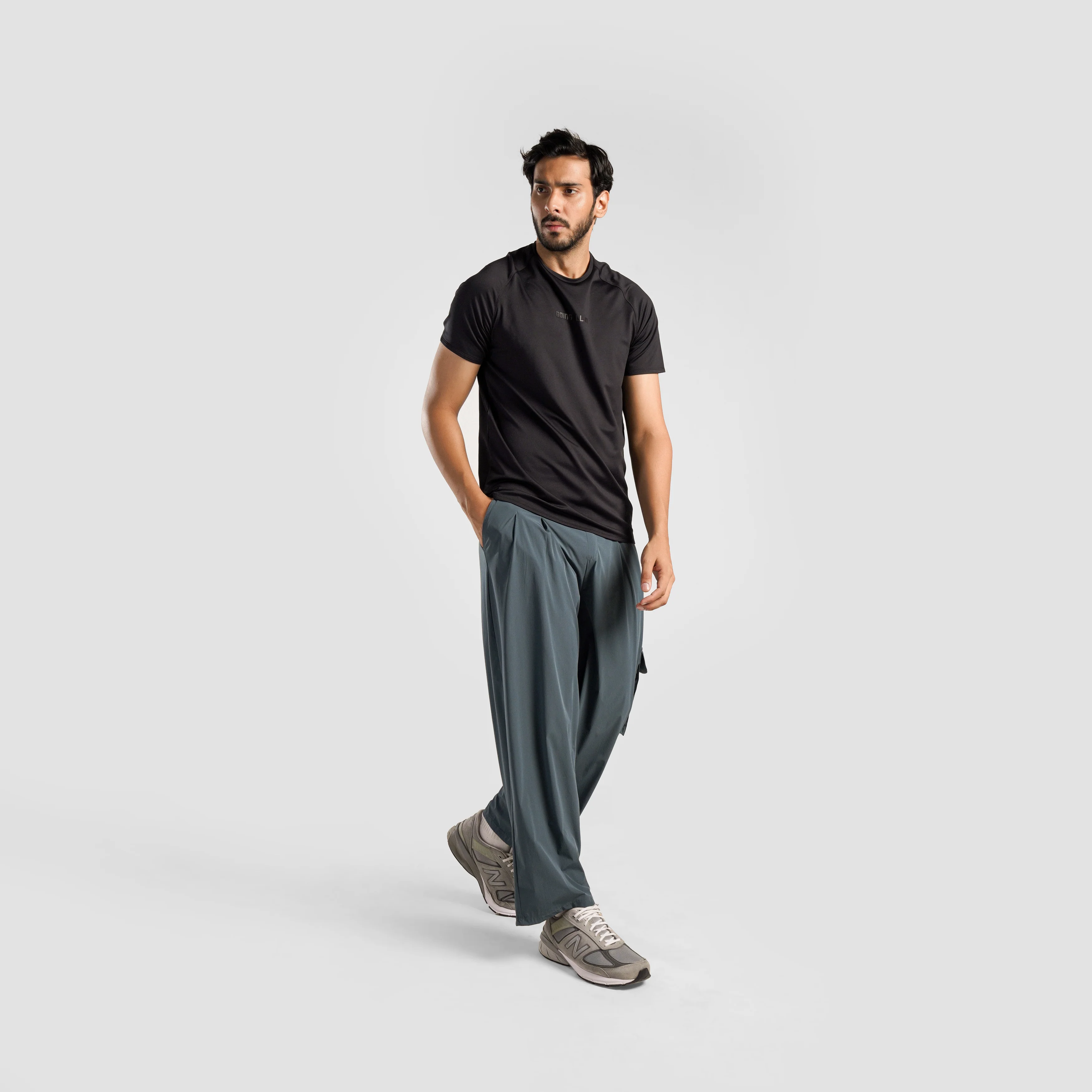 Drifit Pleated Trousers (Dark Grey) - Image 4