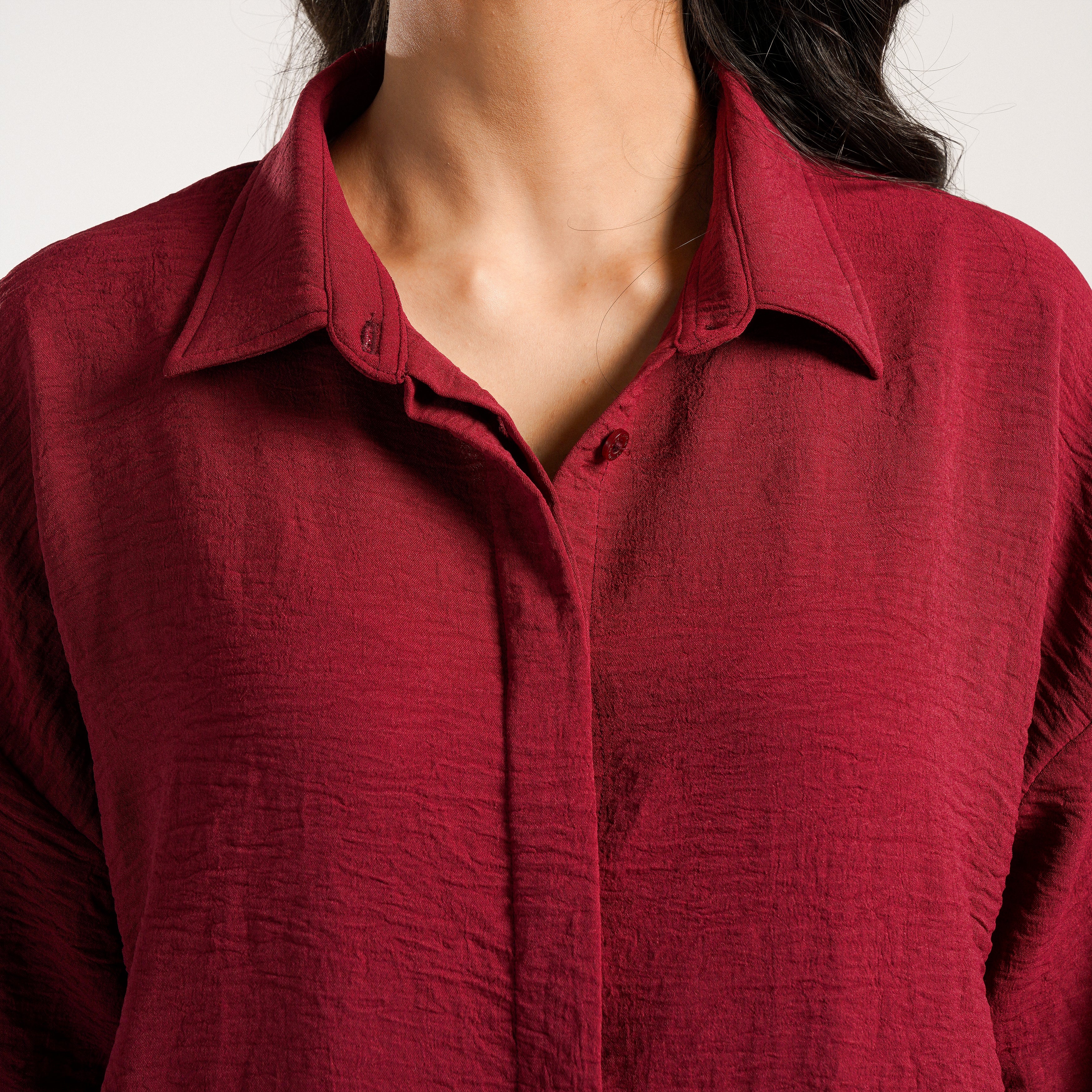 Ease Button Down (Maroon) - Image 6