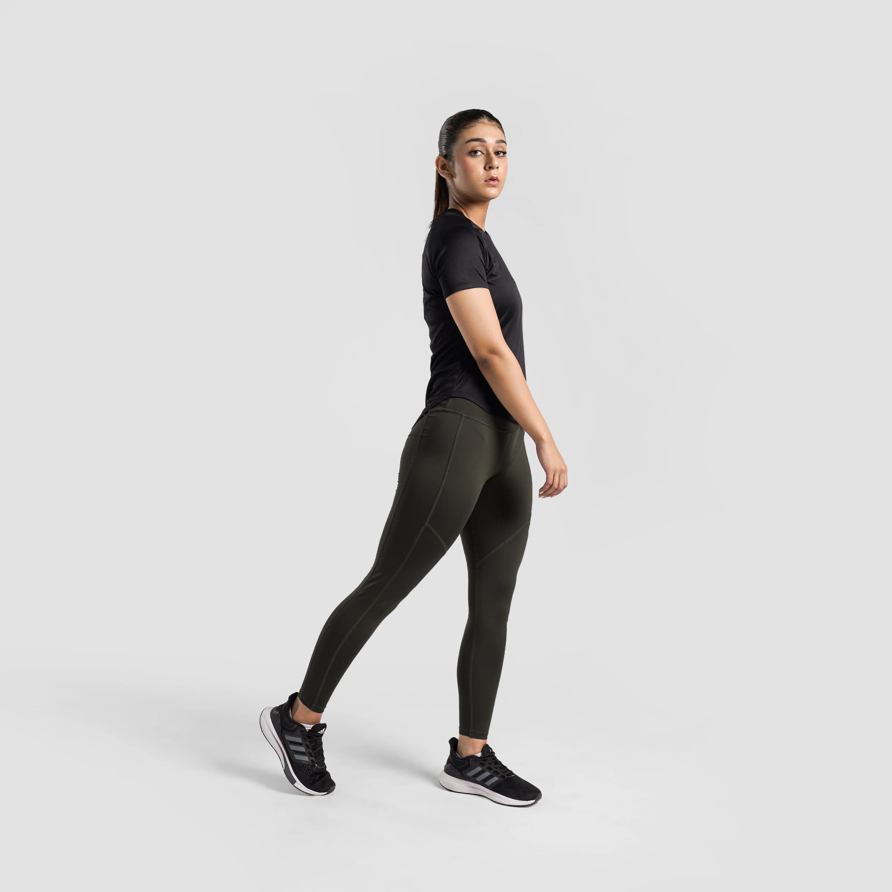 EliteFlow Contour Leggings (Olive) - Image 4