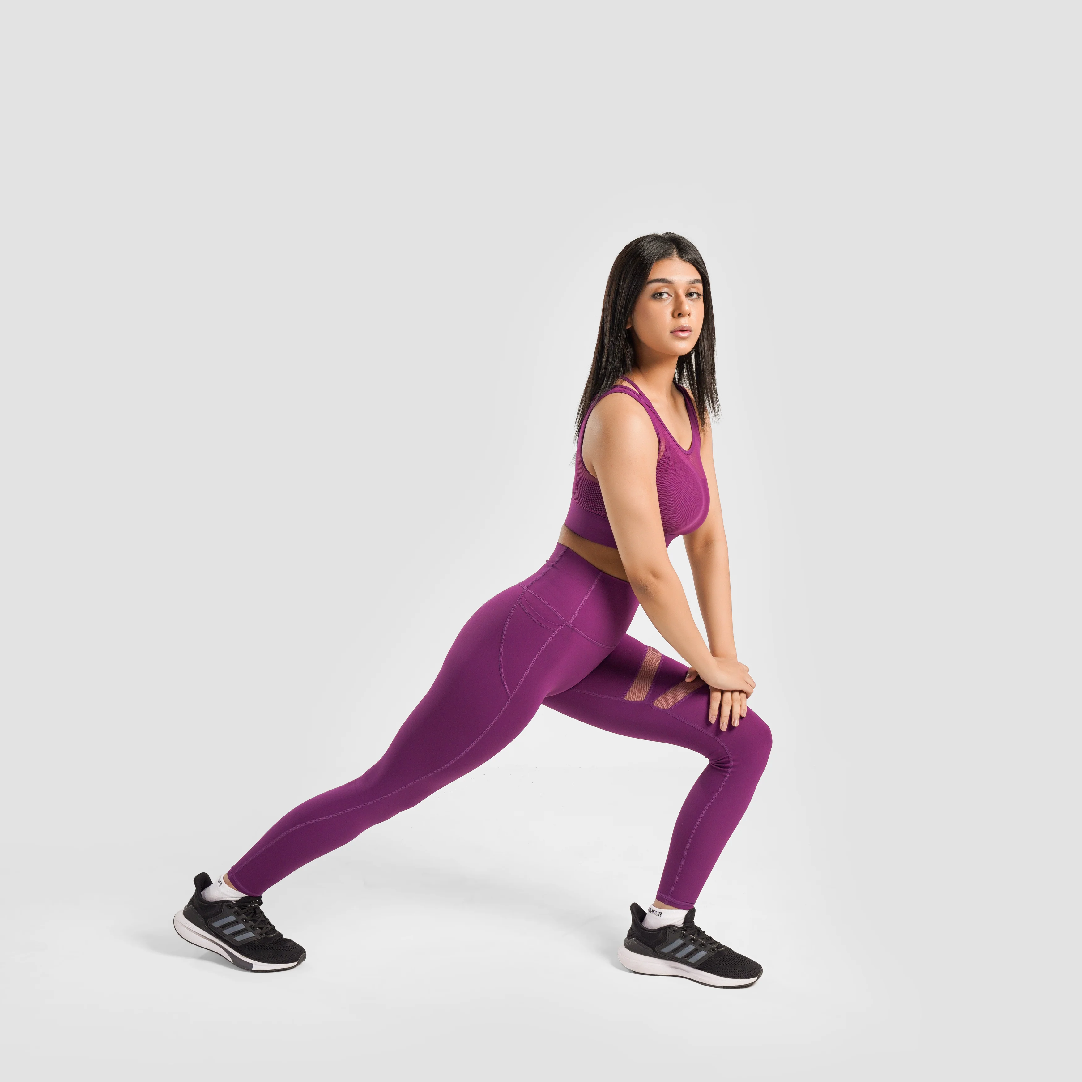 Empower Leggings (Dark Pink) - Image 4