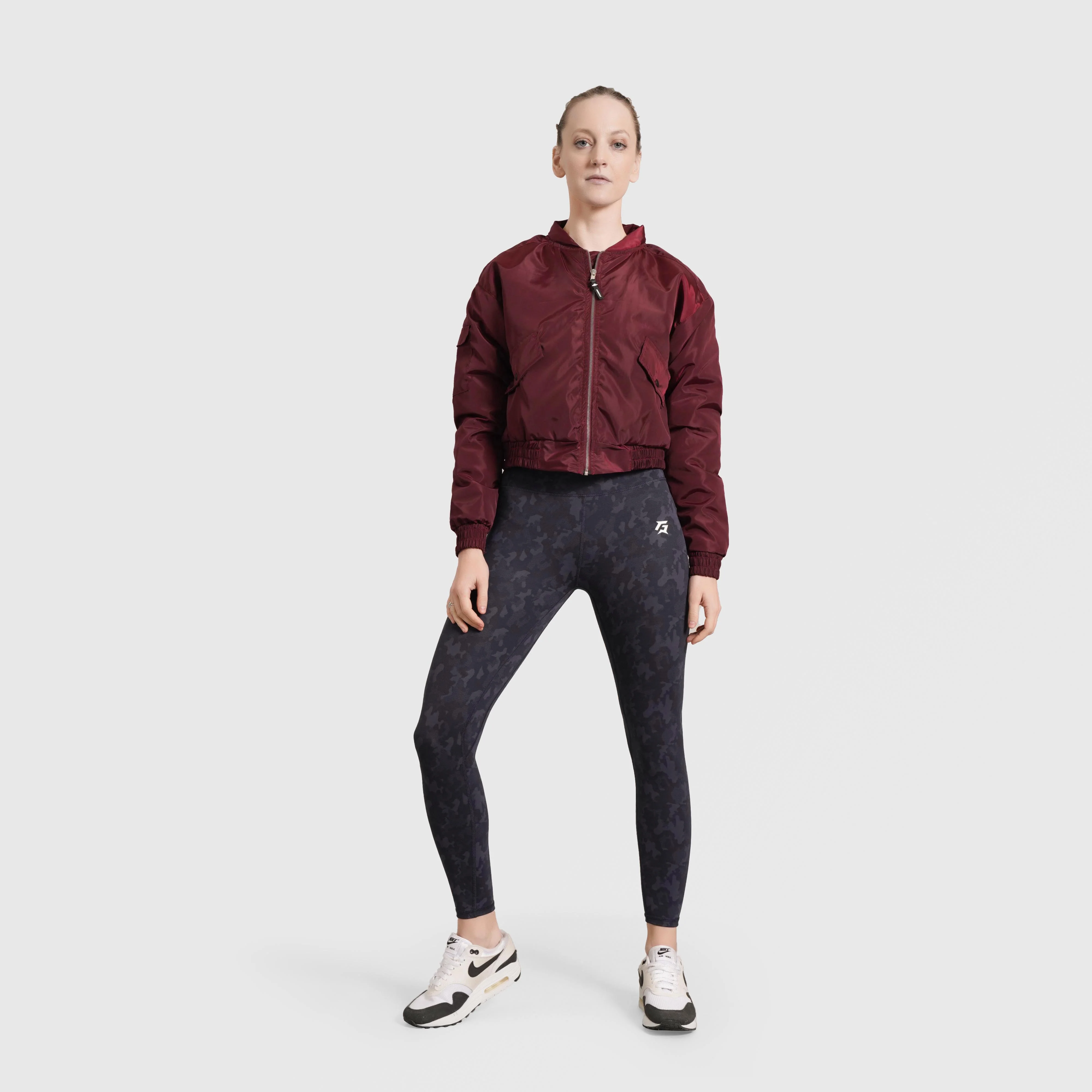 Essential Bomber Jacket (Maroon) - Image 4