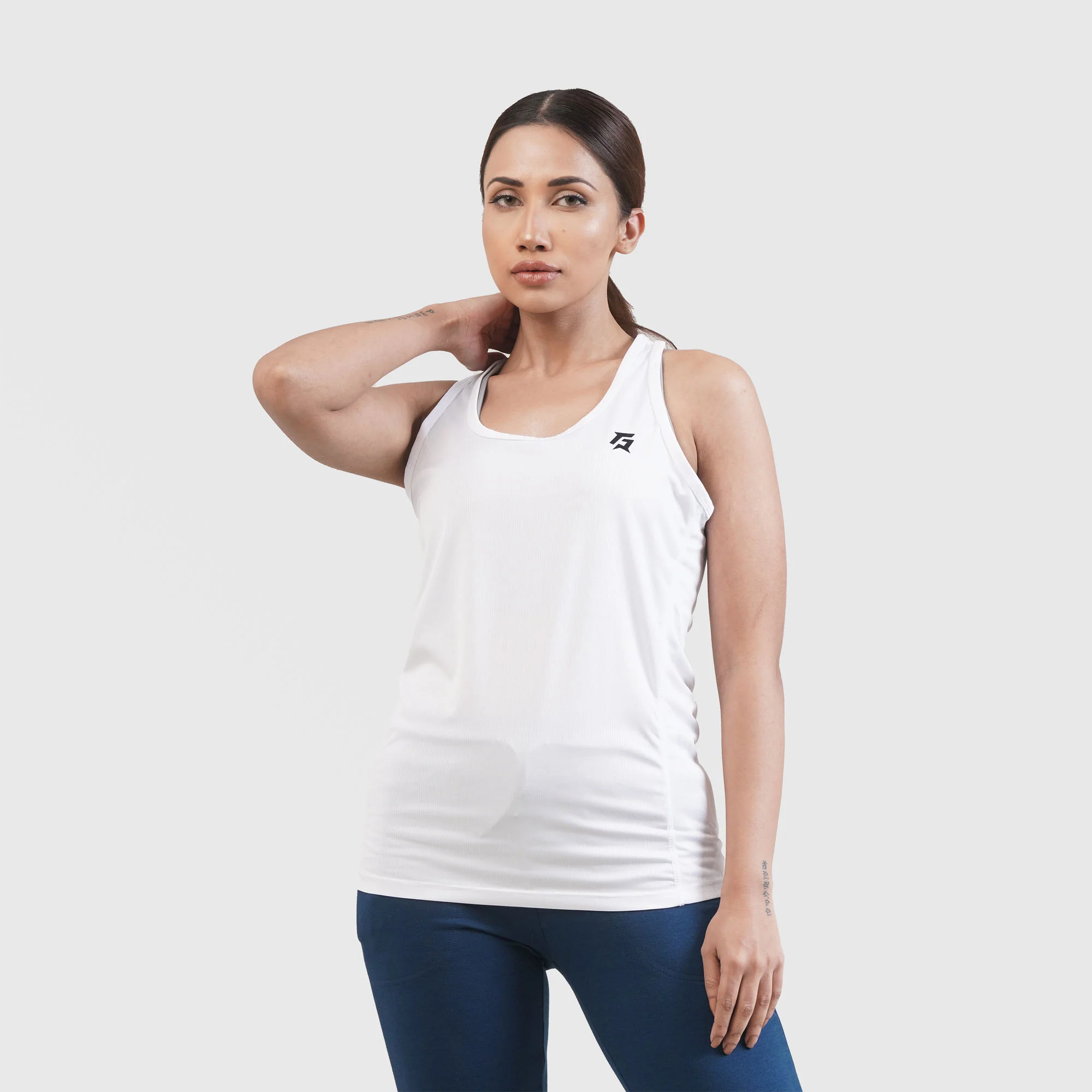 Fitness Tank Top (White) - Image 3