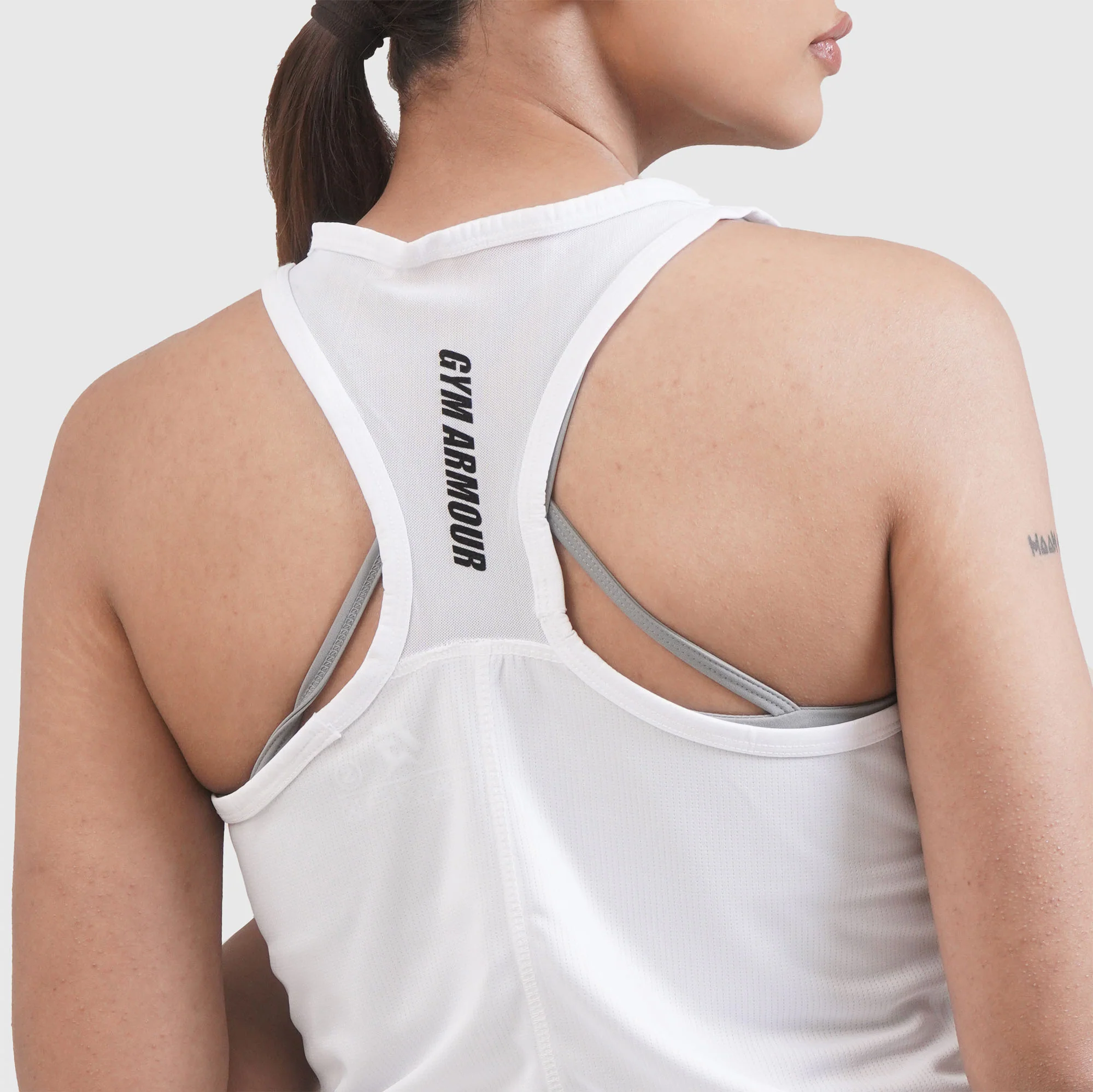 Fitness Tank Top (White) - Image 5