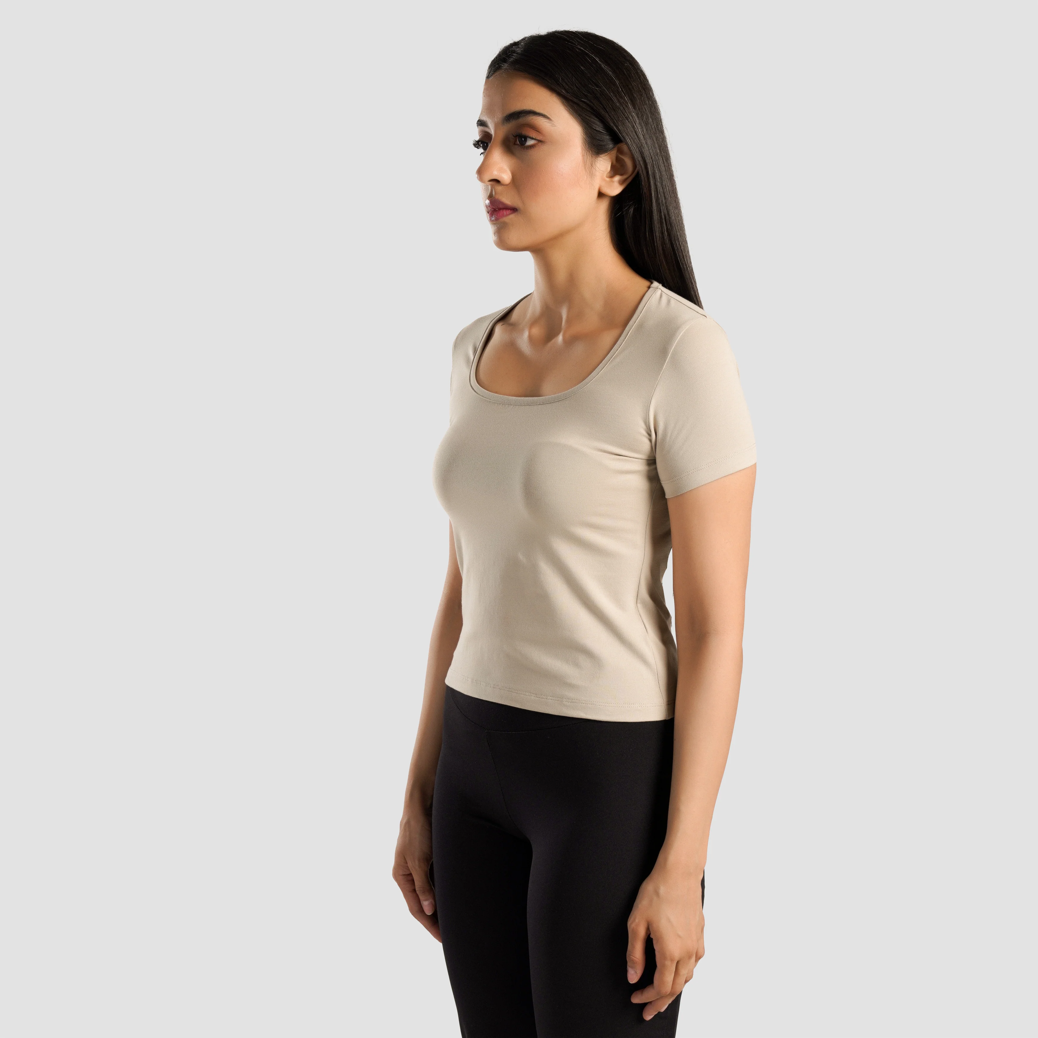 Flex Form Top (Beige) - Image 3