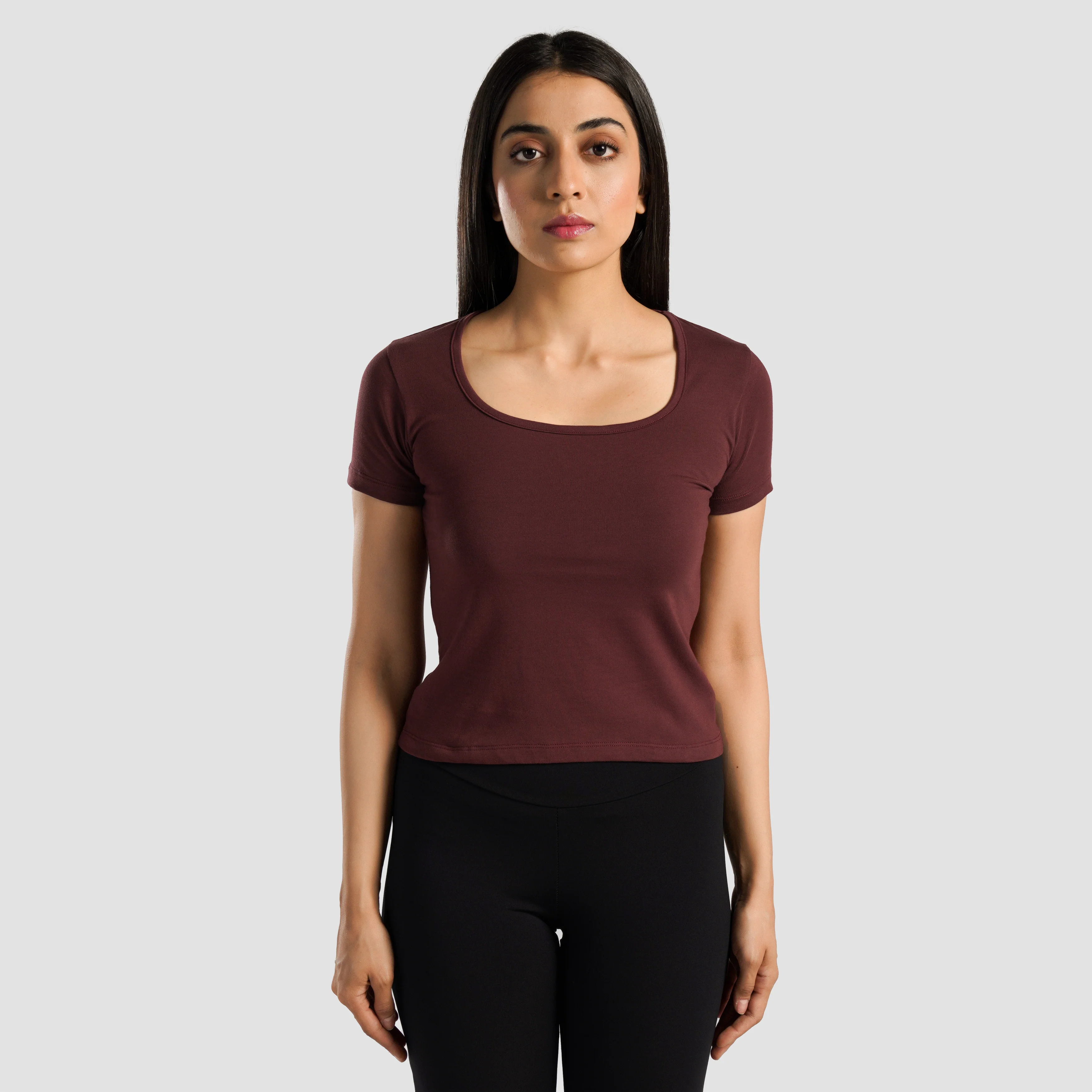 Flex Form Top (Maroon)