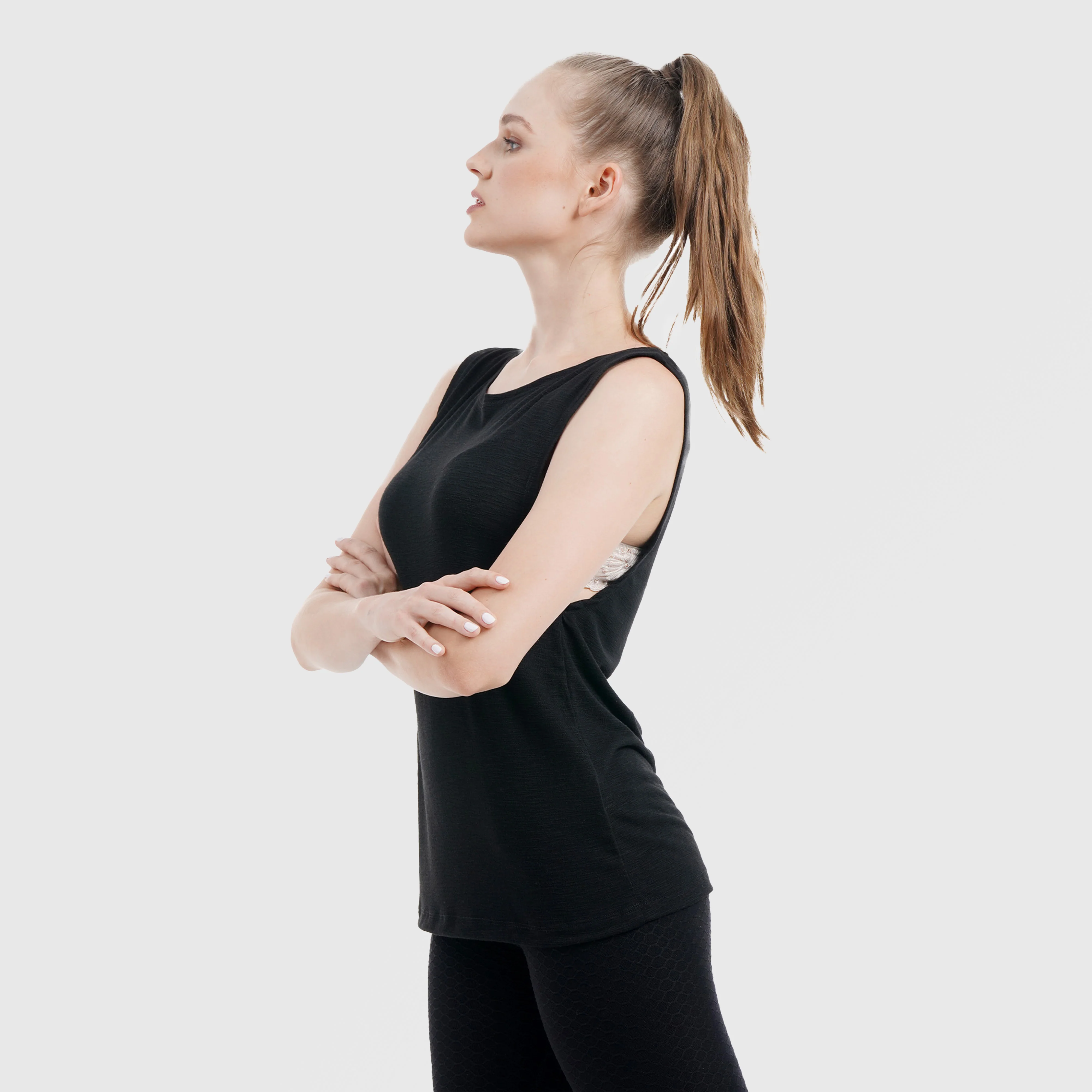 Fraction Sleek Tank (Black) - Image 3